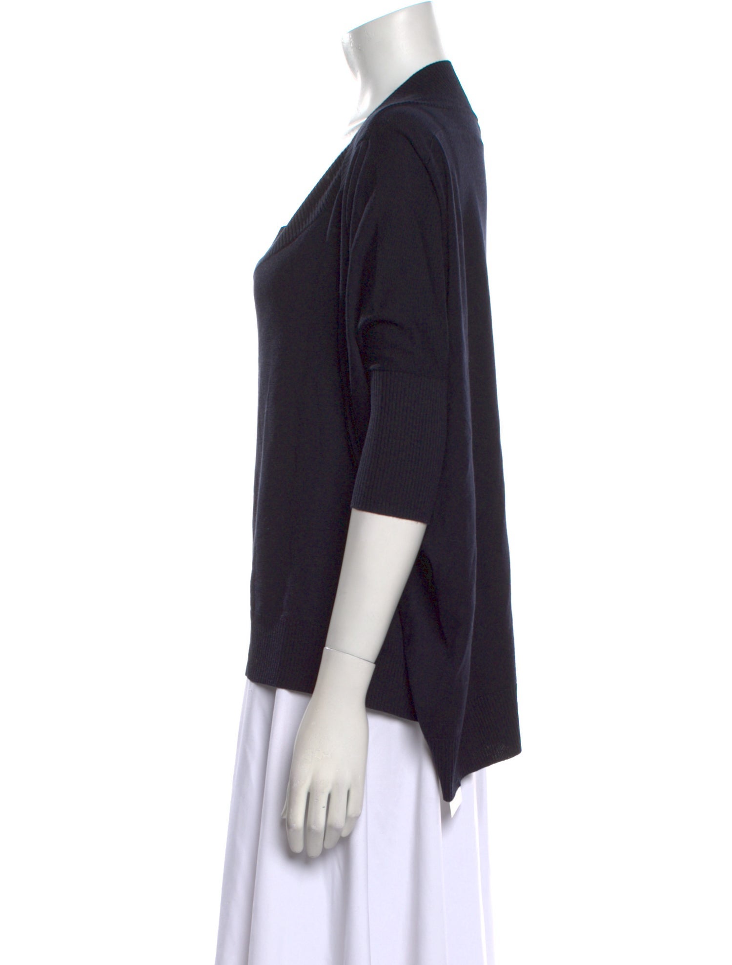 'S Max Mara Silk Scoop Neck Sweater