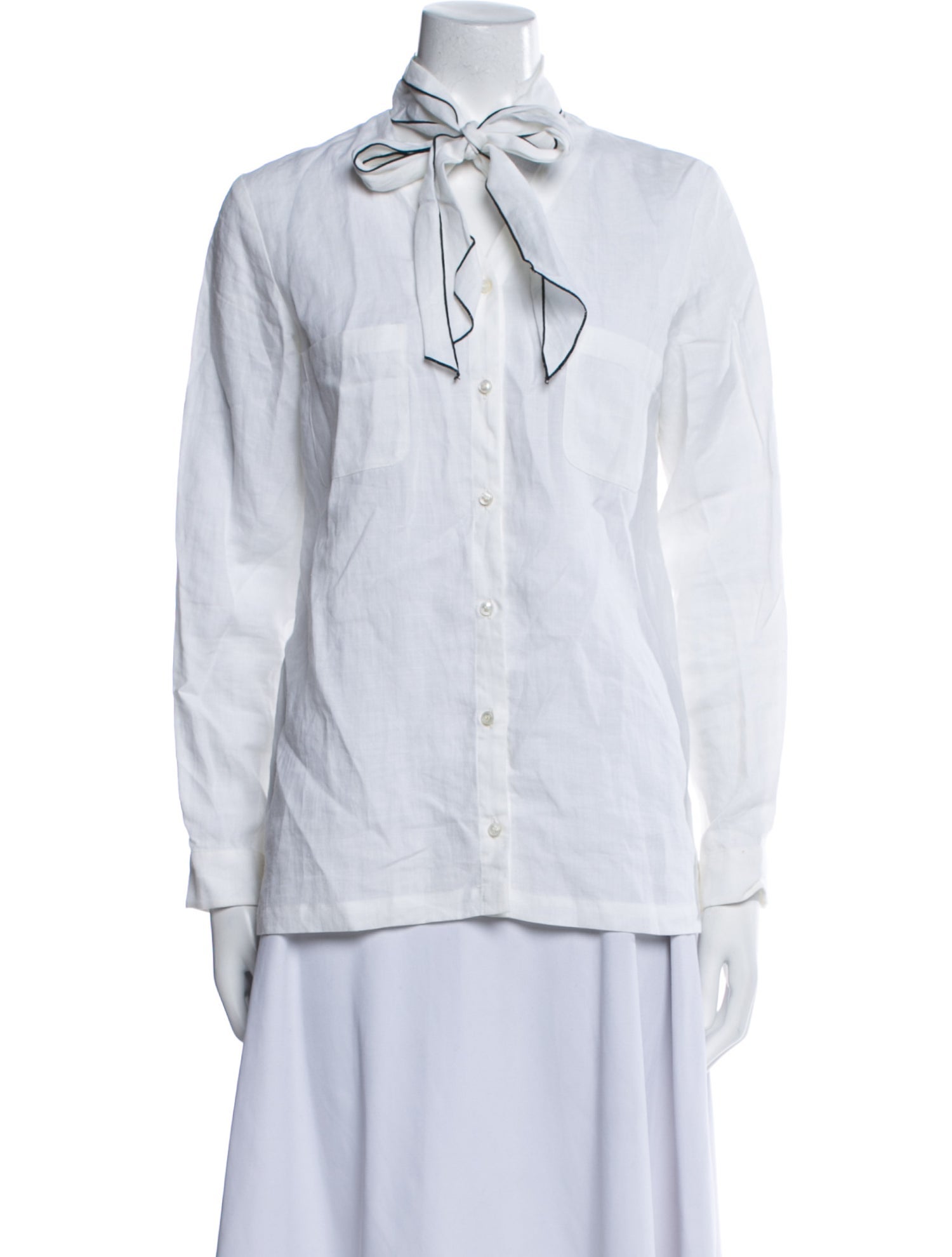 'S Max Mara Long Sleeve Button-Up Top