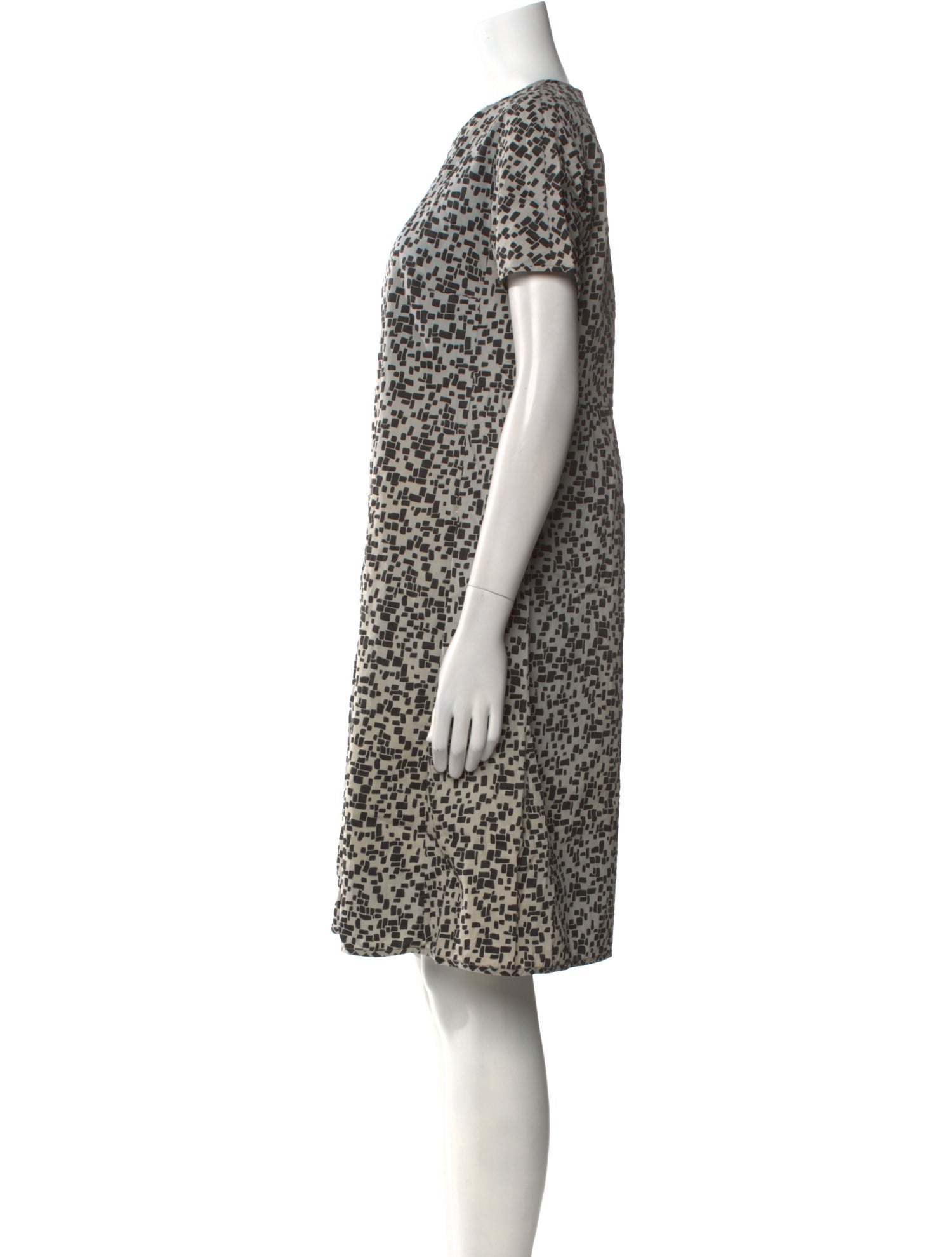 'S Max Mara Printed Knee-Length Dress