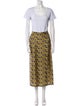'S Max Mara Printed Embroidered Accent Skirt Set