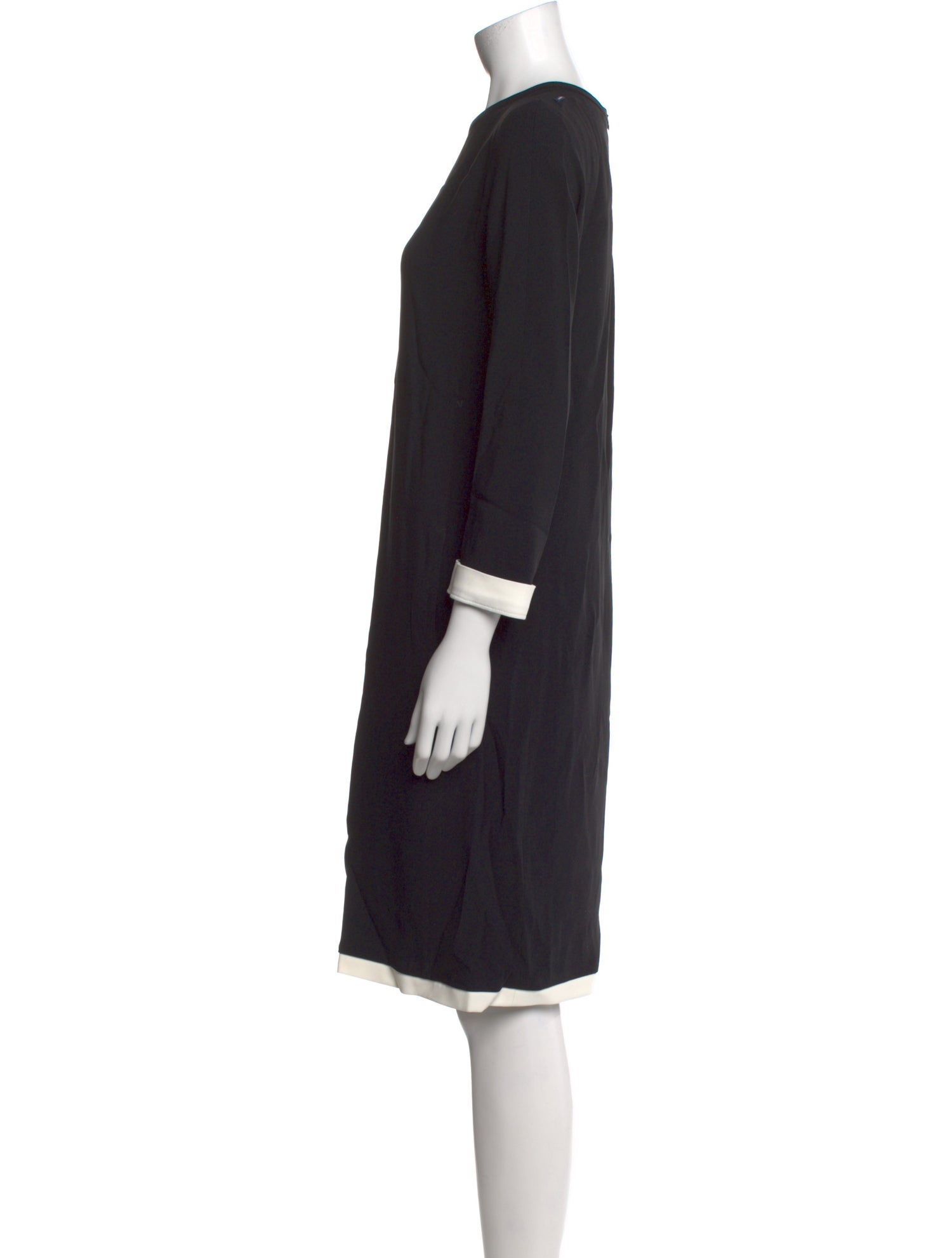 'S Max Mara Crew Neck Knee-Length Dress