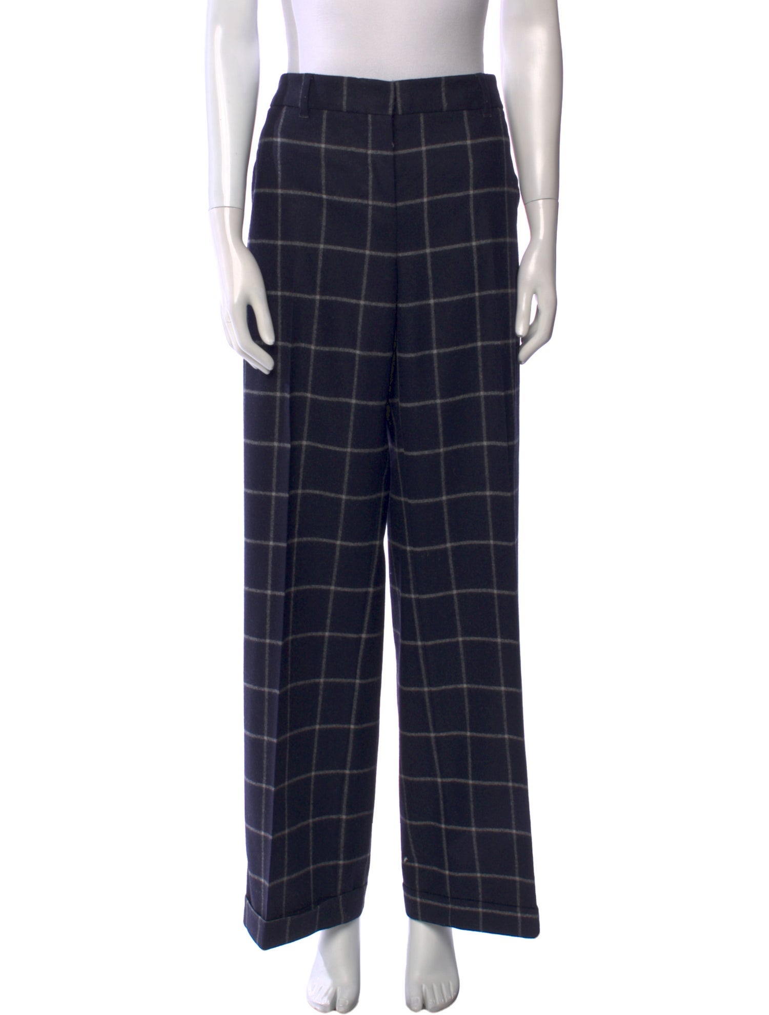 'S Max Mara Virgin Wool Wide Leg Pants
