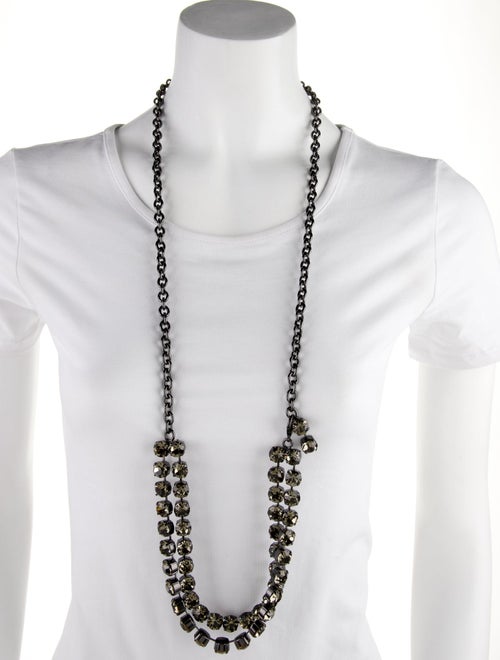 'S Max Mara Crystal Chain Necklace