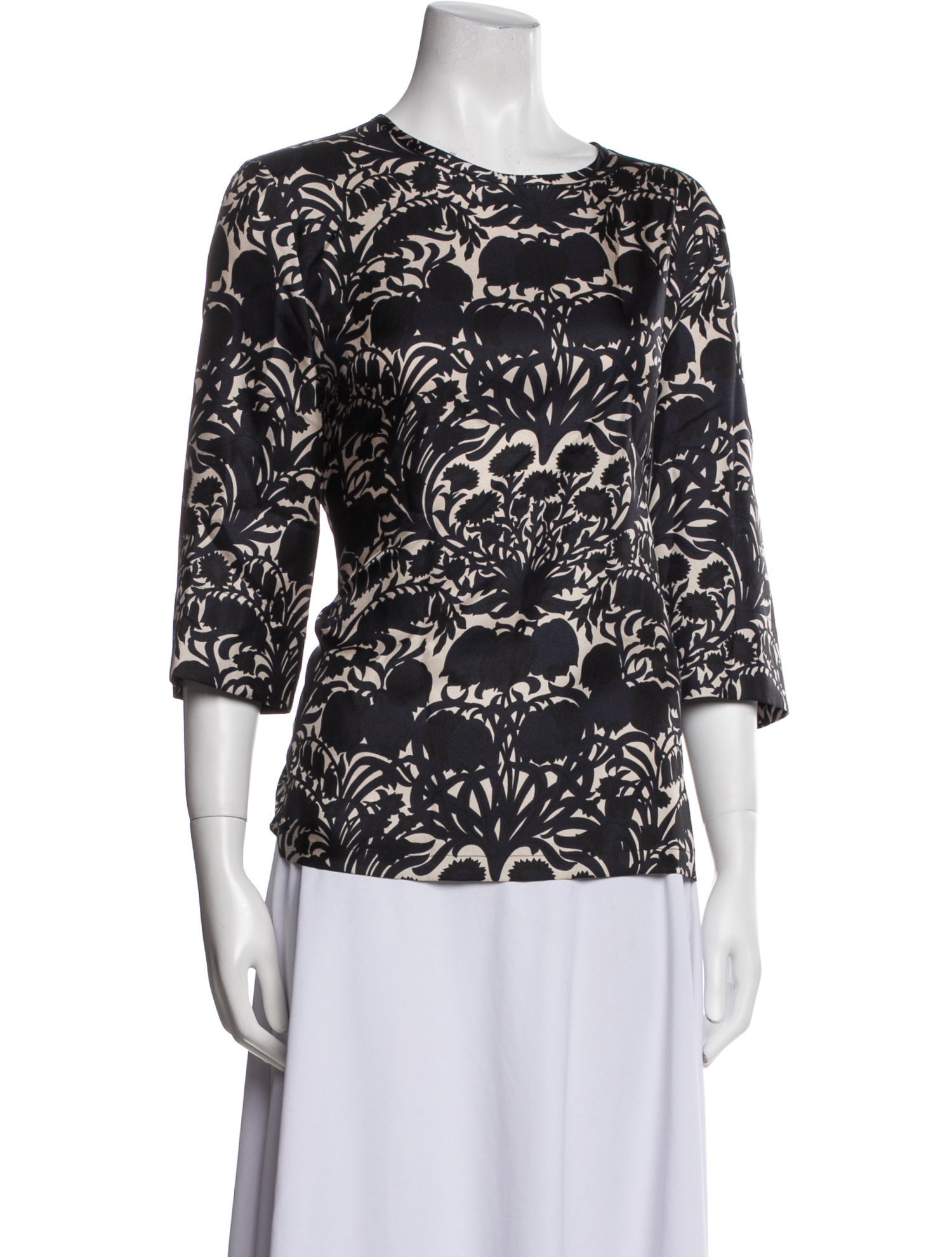 'S Max Mara Silk Printed Blouse