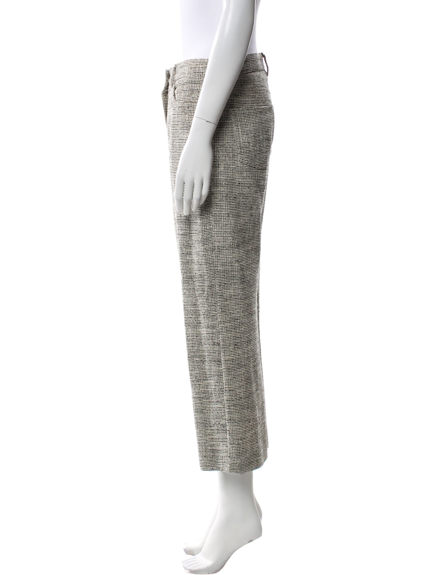 'S Max Mara Houndstooth Print Wide Leg Pants