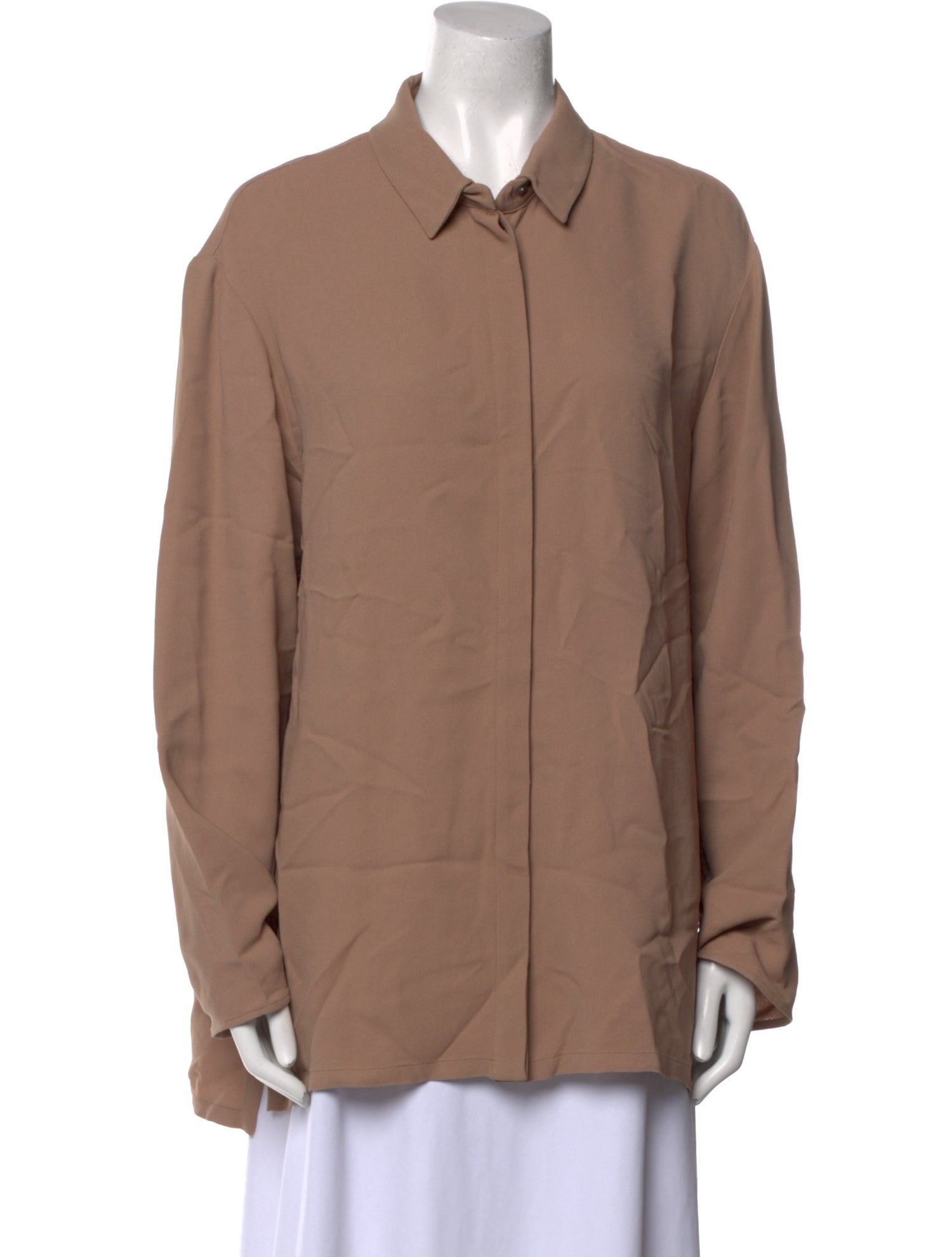 'S Max Mara Long Sleeve Button-Up Top