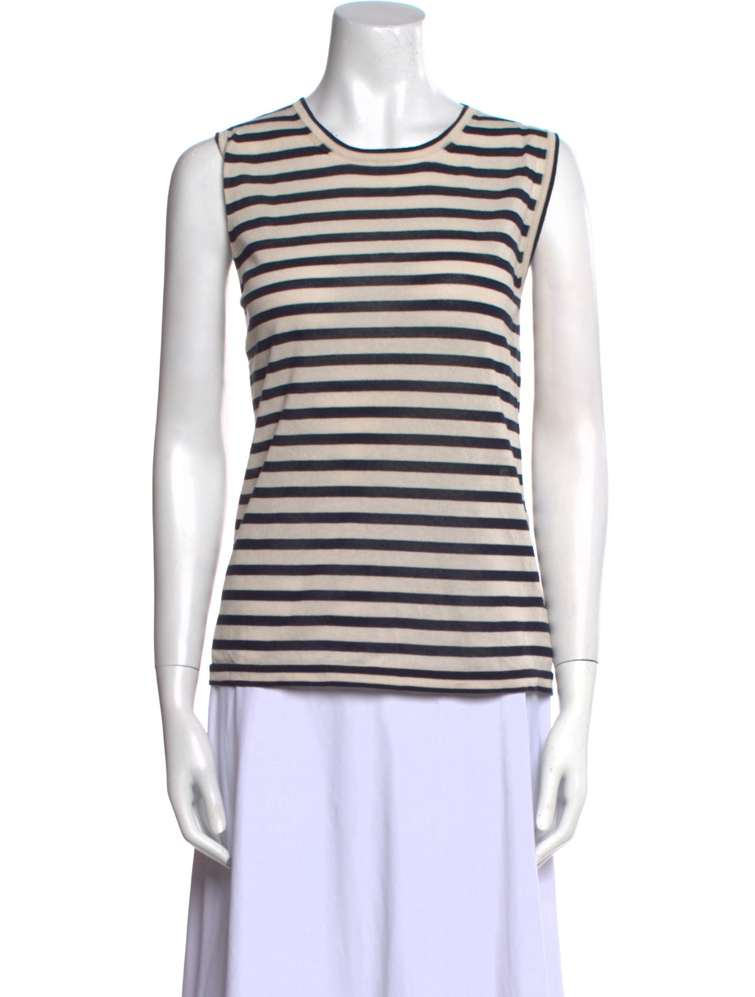 'S Max Mara Striped Crew Neck Top