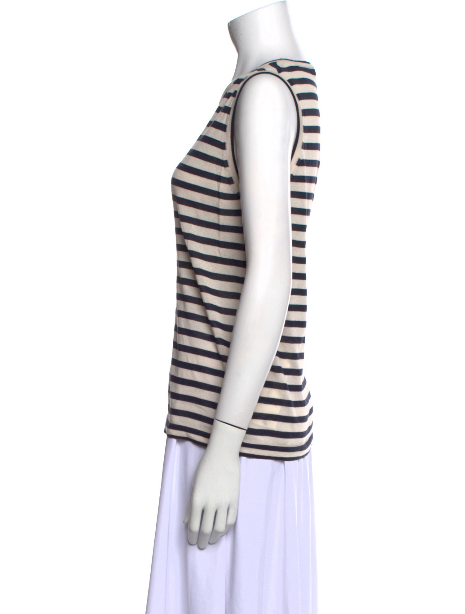 'S Max Mara Striped Crew Neck Top
