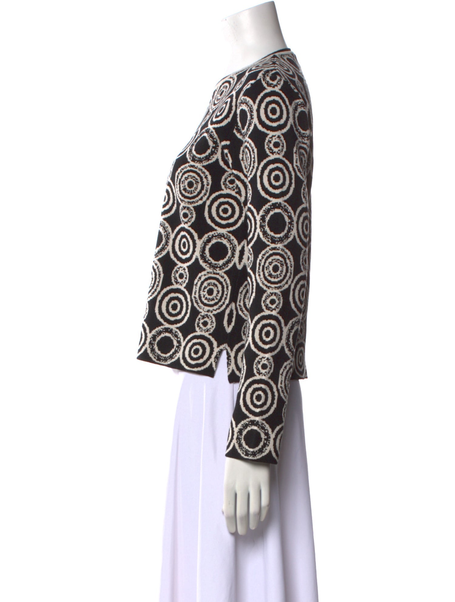 'S Max Mara Printed Crew Neck Sweater