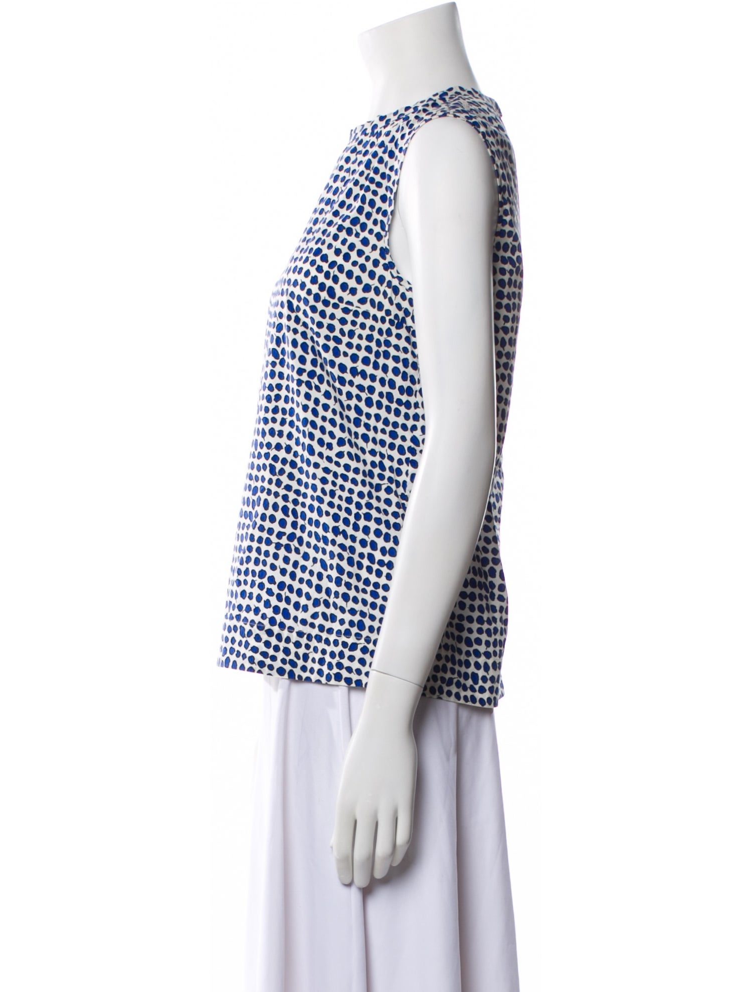 'S Max Mara Printed Crew Neck Top