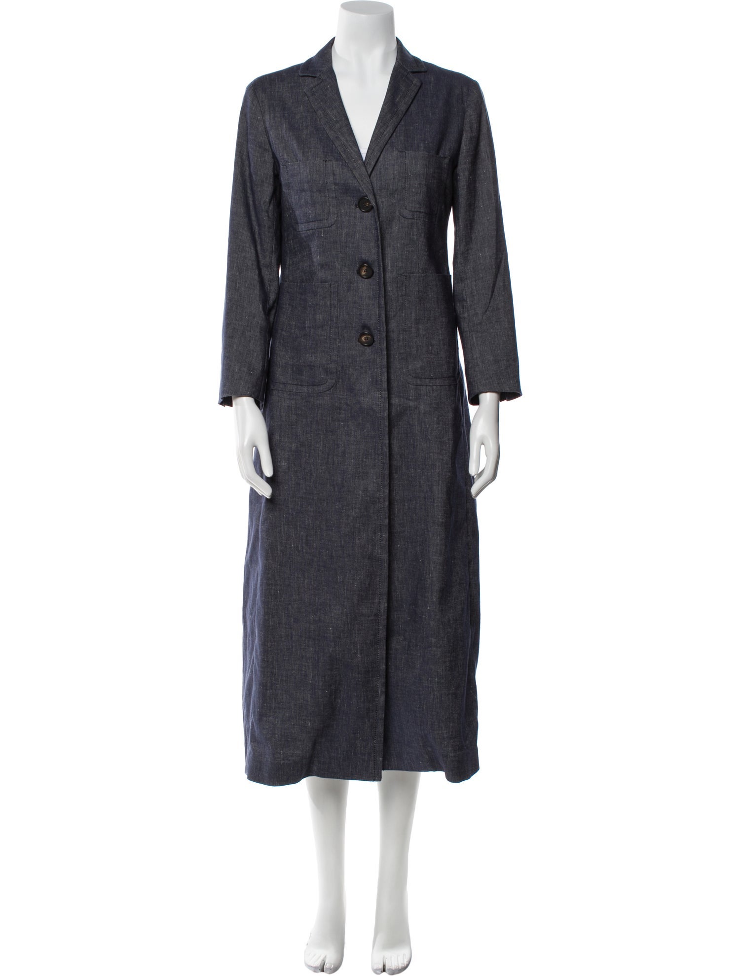'S Max Mara Linen Trench Coat