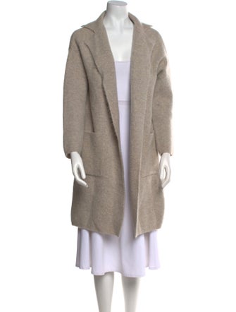 'S Max Mara Virgin Wool Open Front Sweater