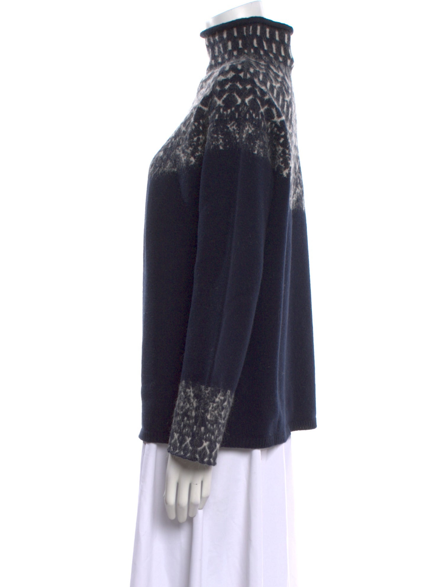 'S Max Mara Virgin Wool Printed Sweater