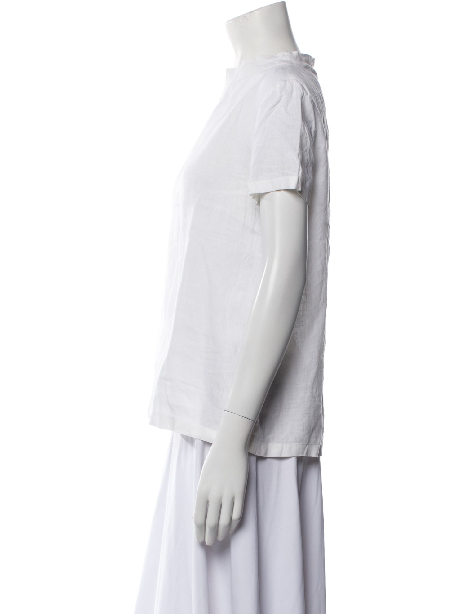 'S Max Mara Linen Crew Neck Blouse