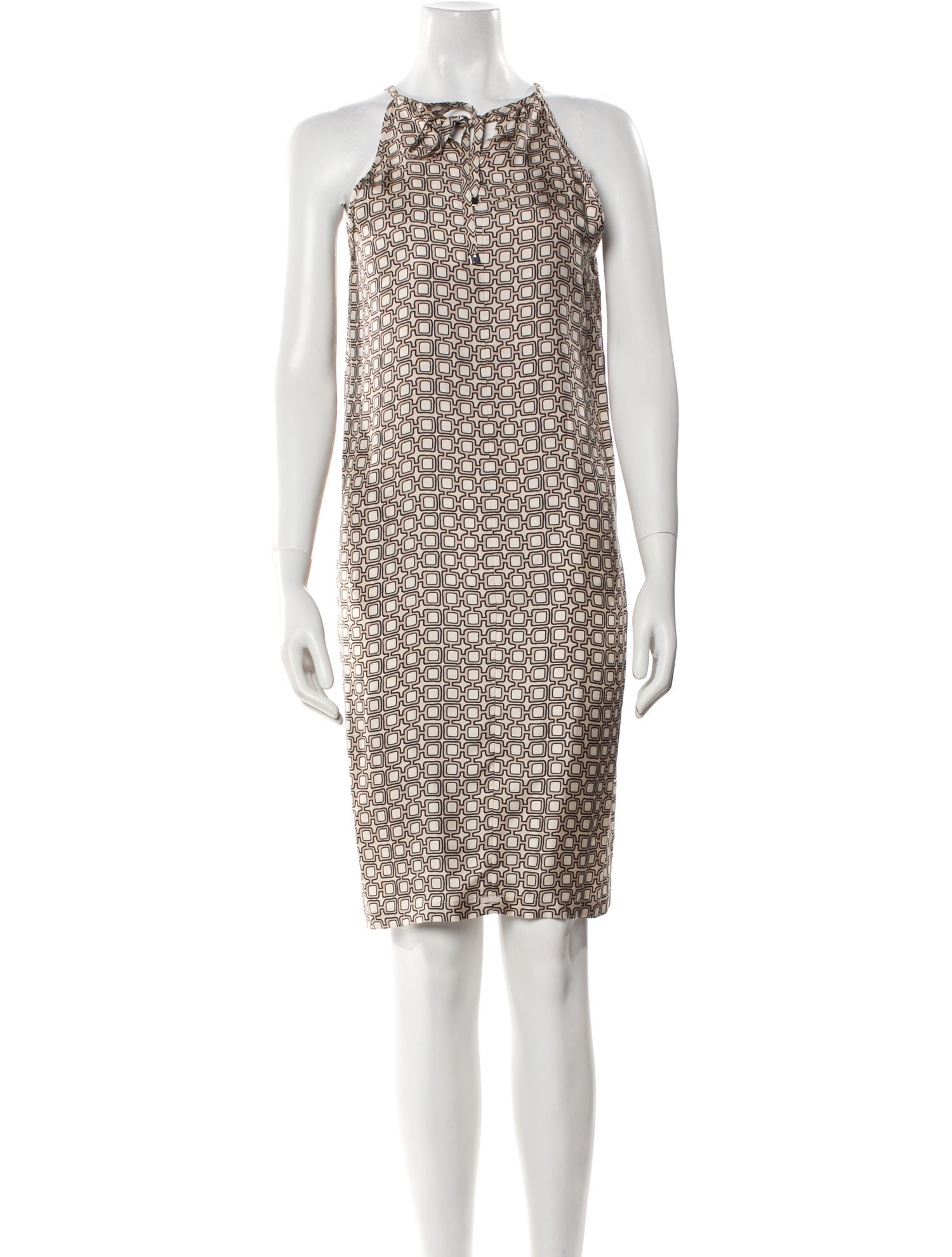 'S Max Mara Printed Knee-Length Dress