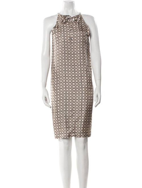 'S Max Mara Printed Knee-Length Dress