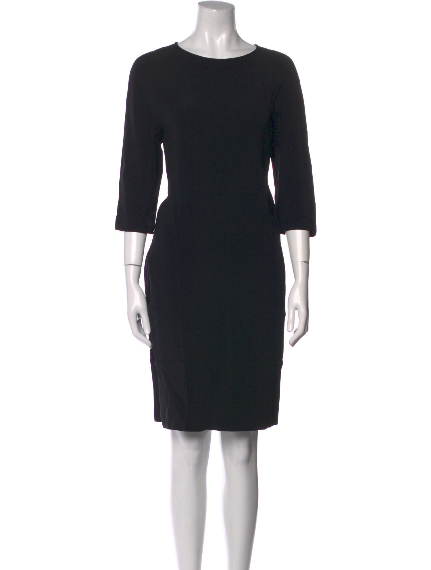 'S Max Mara Scoop Neck Knee-Length Dress