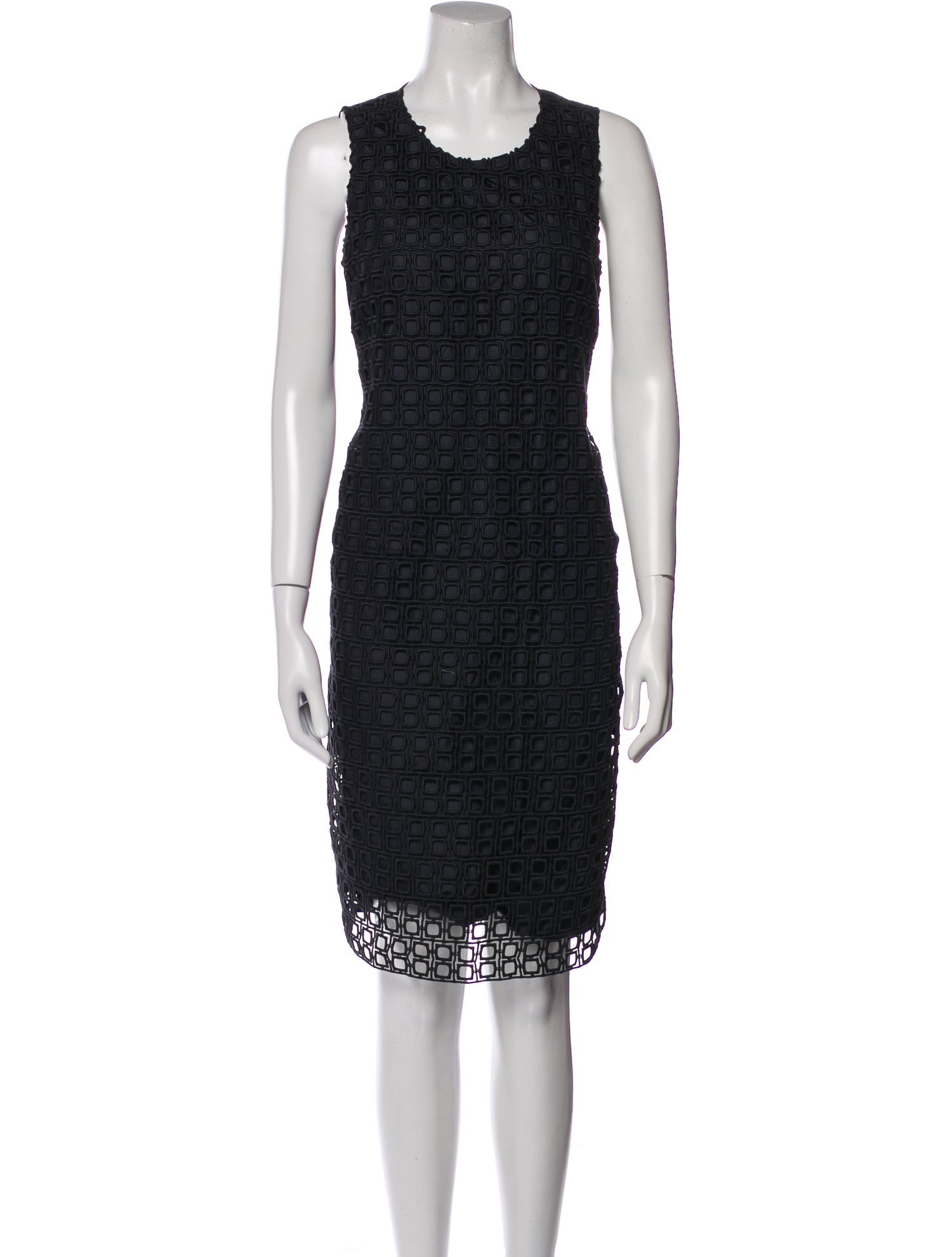 'S Max Mara Scoop Neck Knee-Length Dress