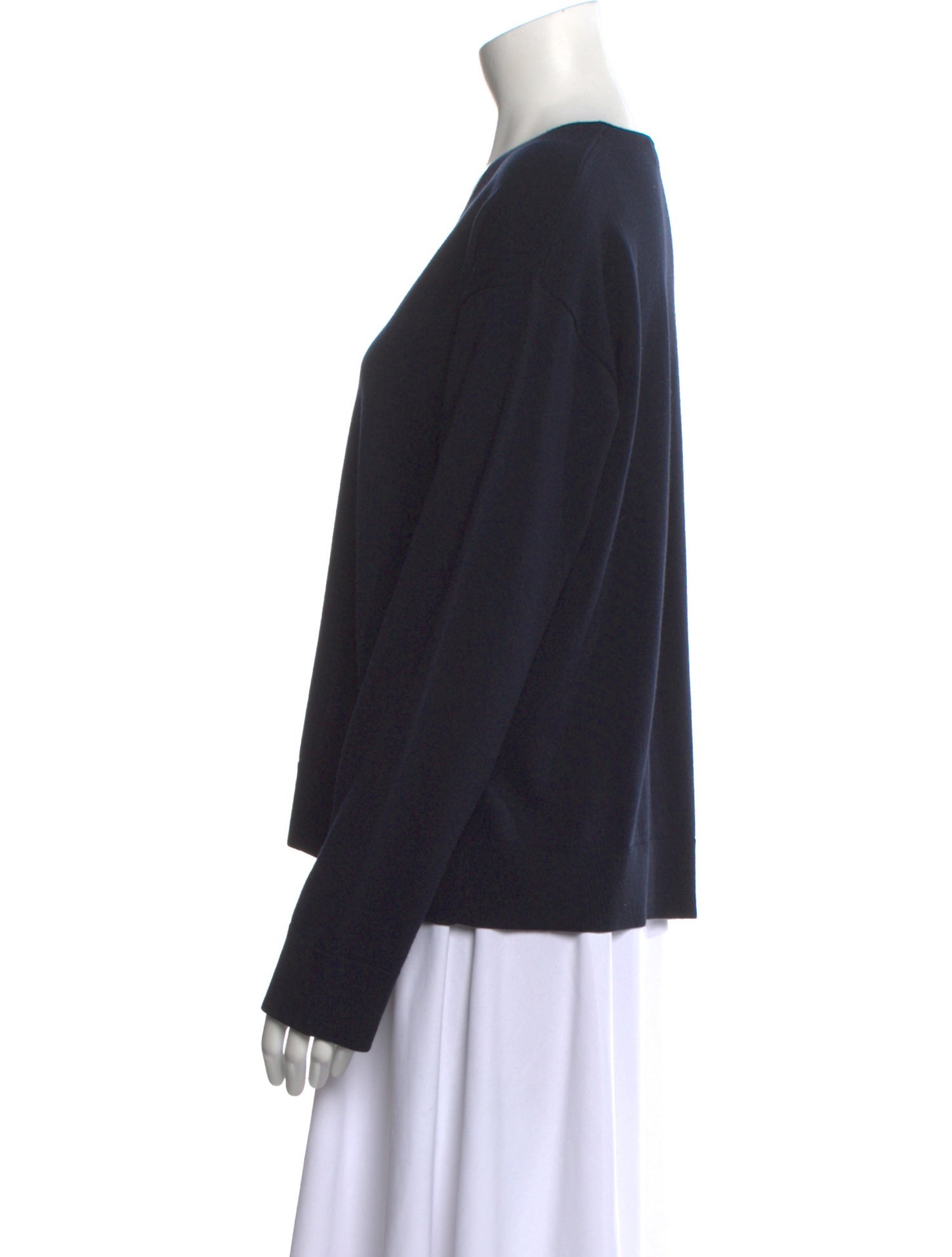 'S Max Mara Virgin Wool V-Neck Sweater