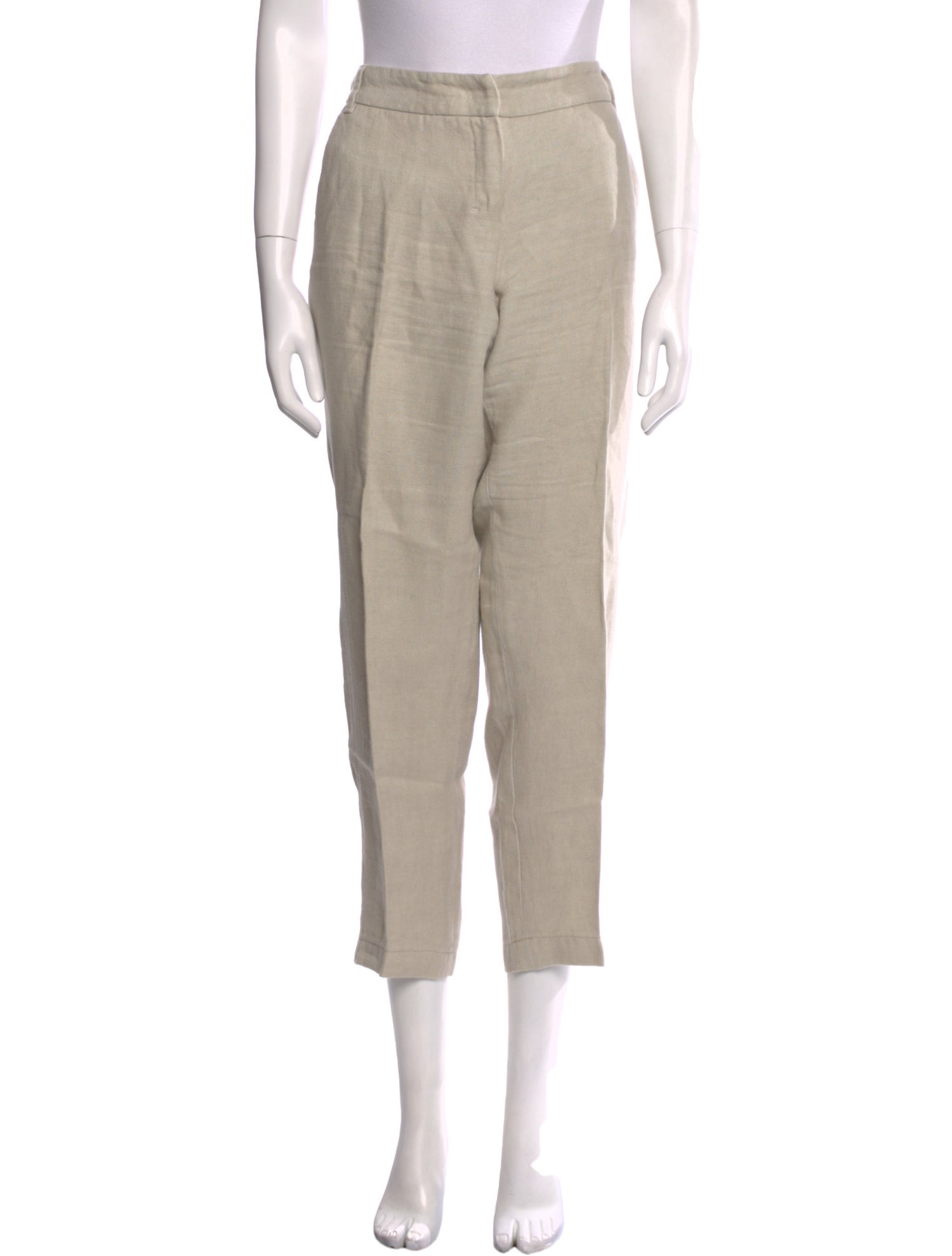 'S Max Mara Linen Straight Leg Pants