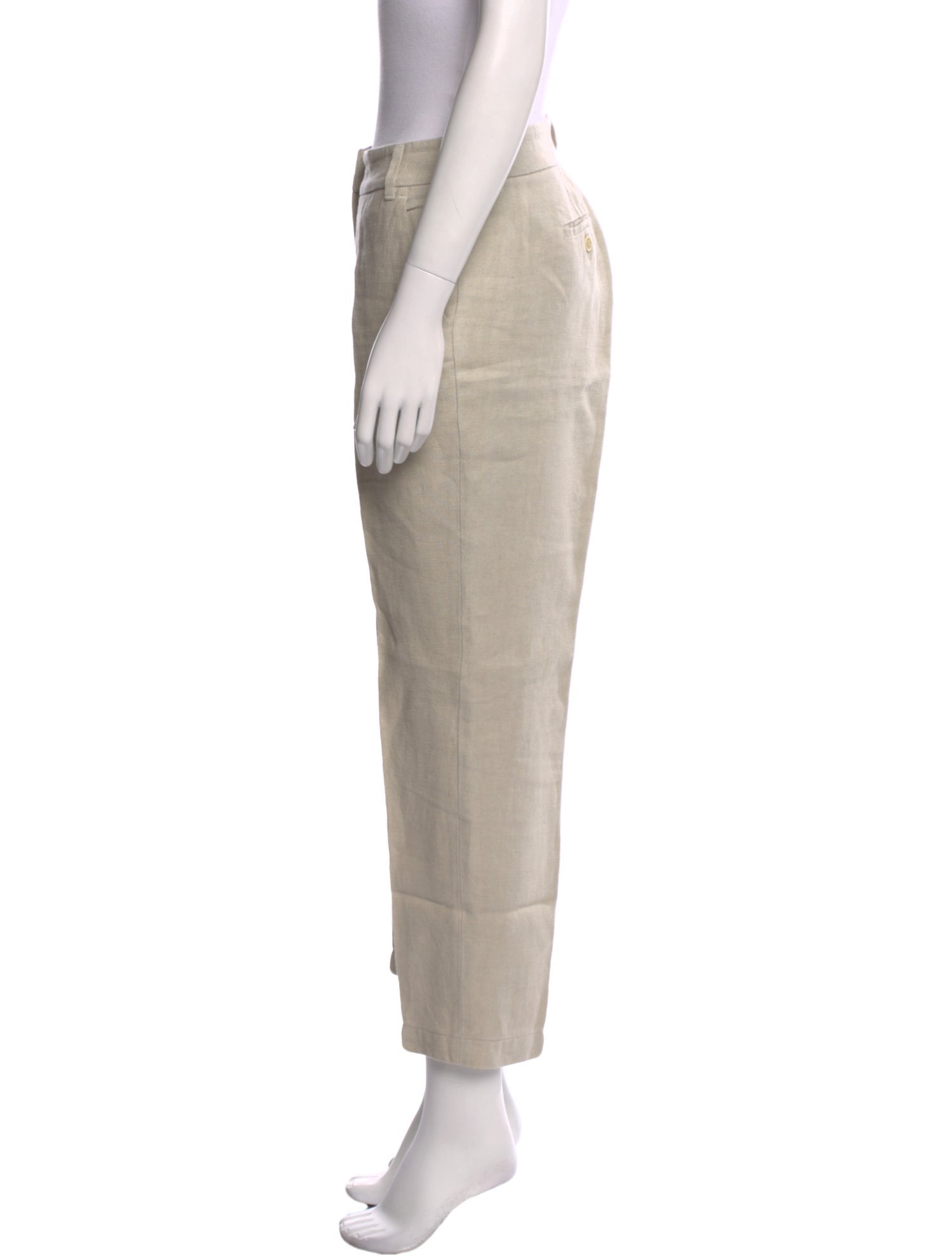 'S Max Mara Linen Straight Leg Pants