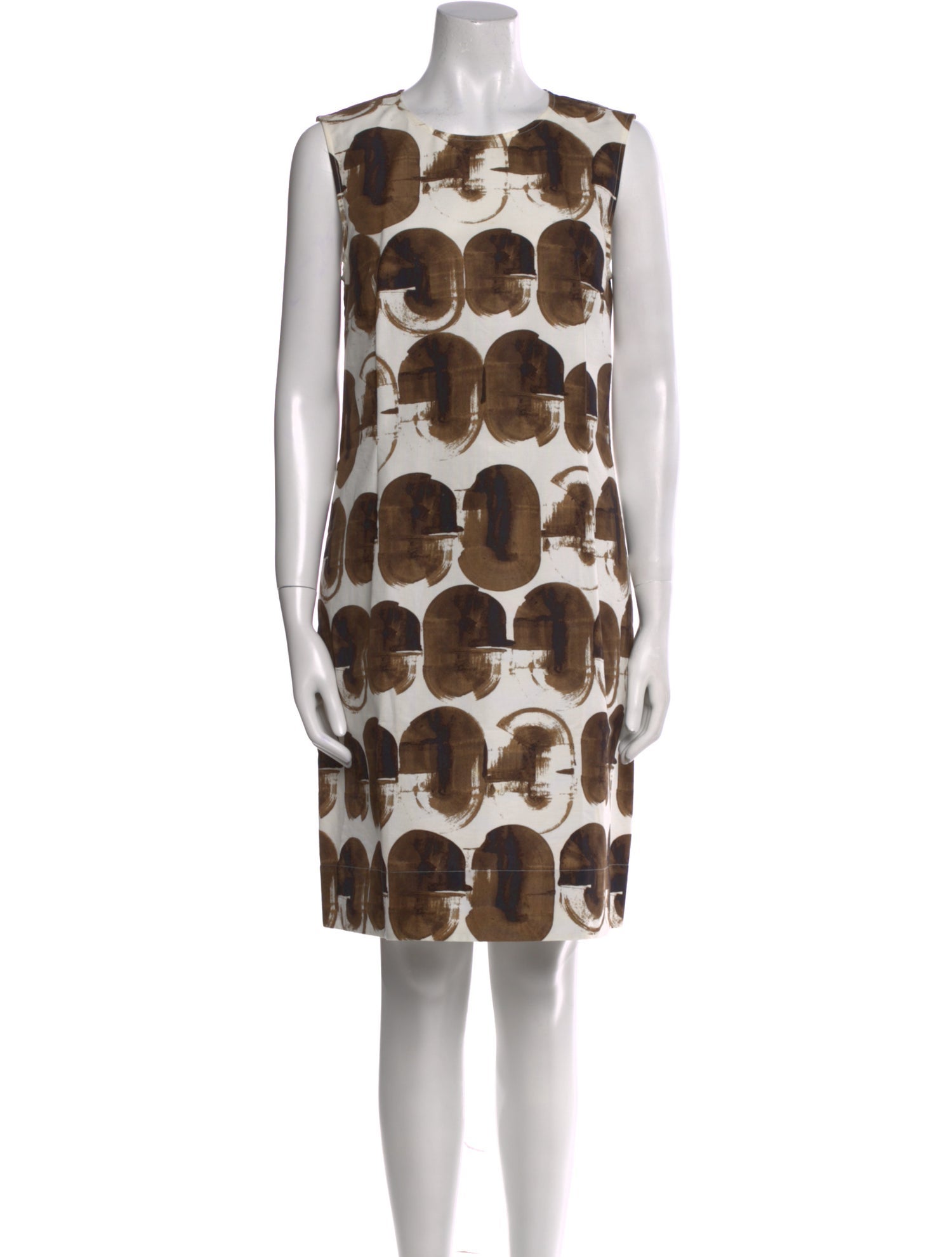 'S Max Mara Printed Knee-Length Dress