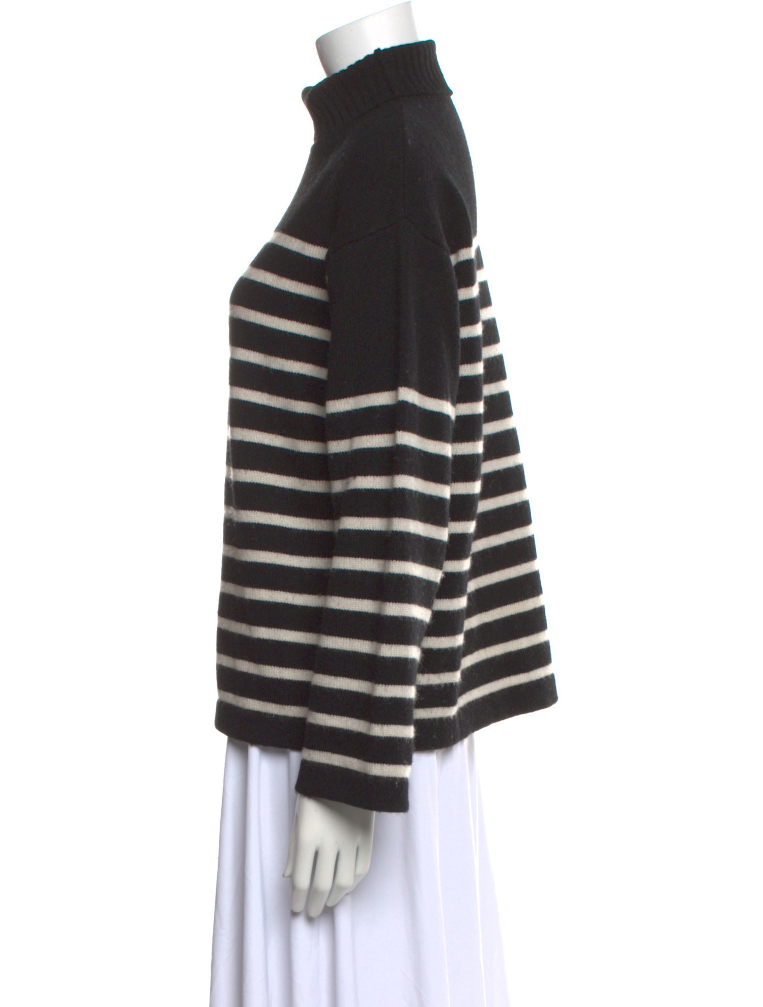 'S Max Mara Striped Turtleneck Sweater