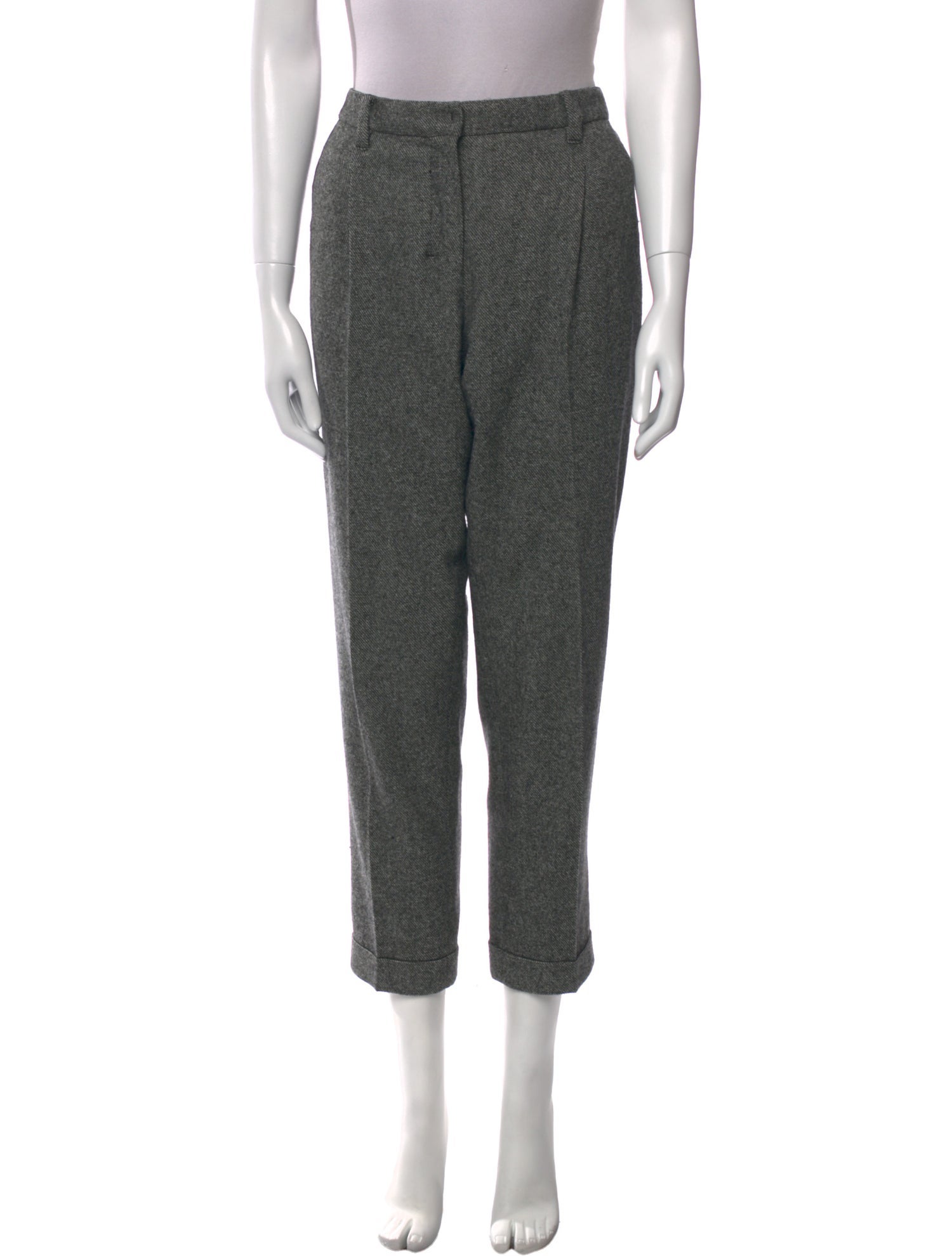 'S Max Mara Virgin Wool Straight Leg Pants