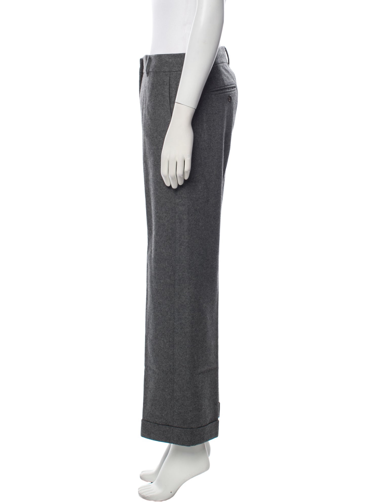 'S Max Mara Virgin Wool Wide Leg Pants