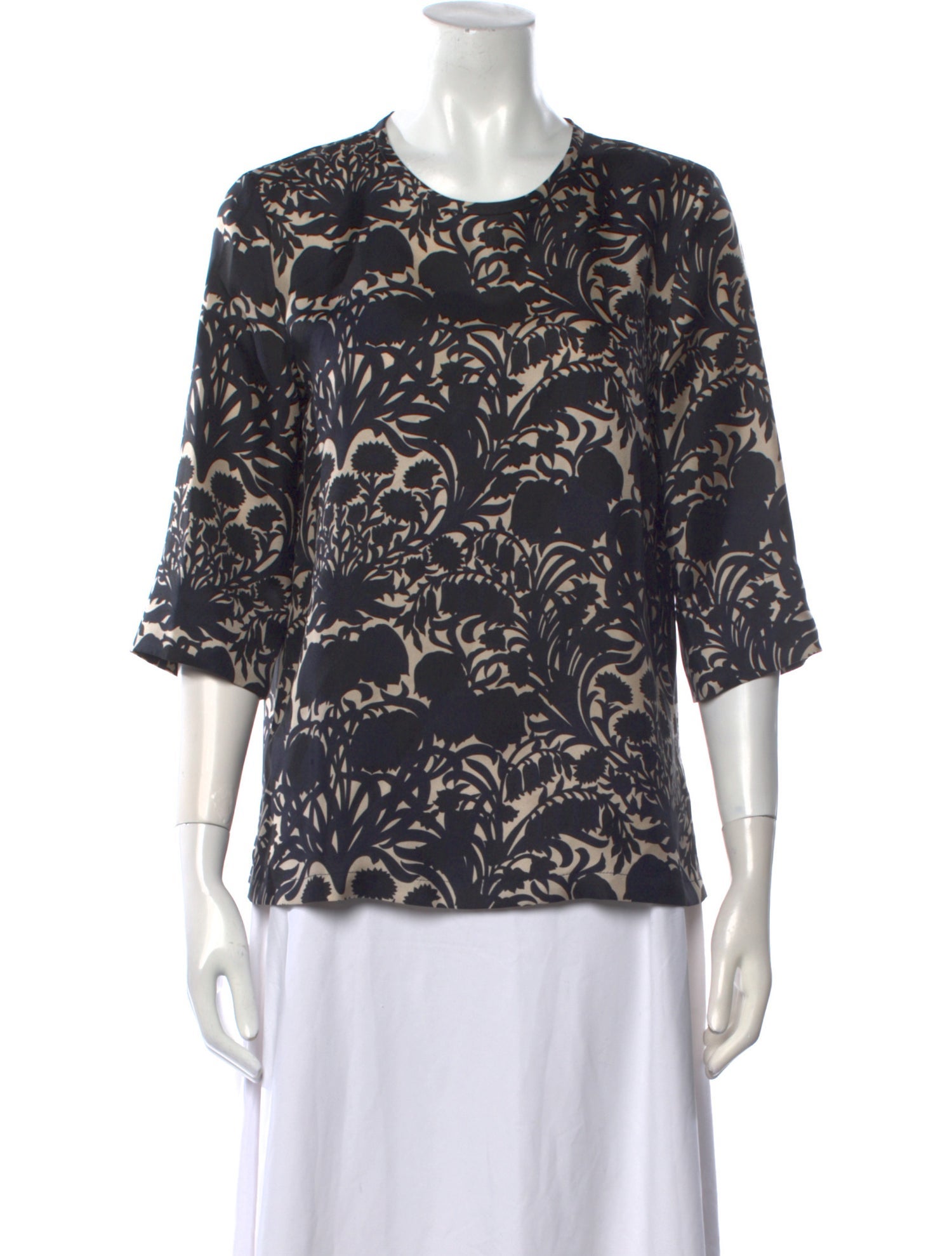 'S Max Mara Silk Printed Blouse