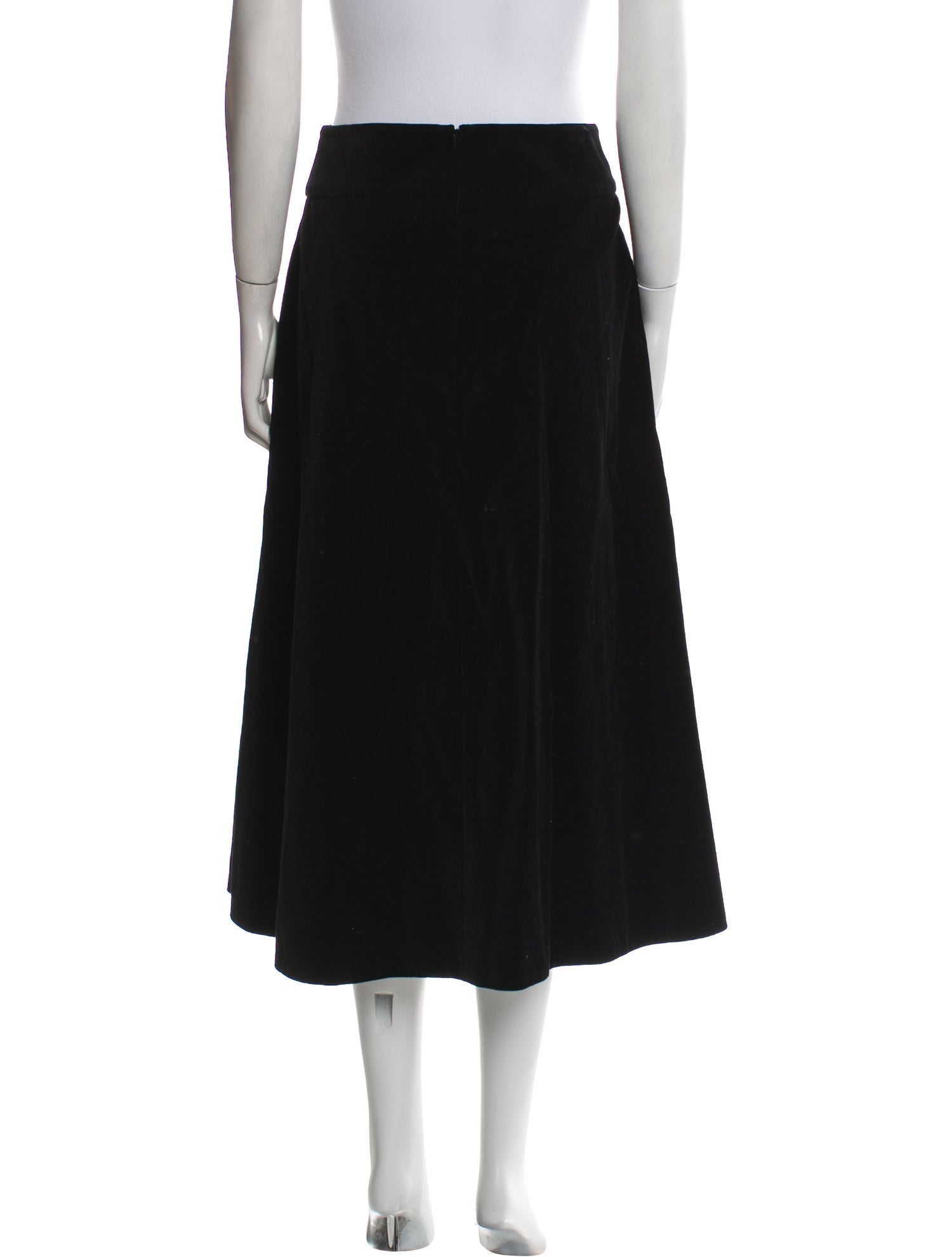 'S Max Mara Pleated Accents Midi Length Skirt