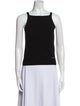'S Max Mara Virgin Wool Square Neckline Top