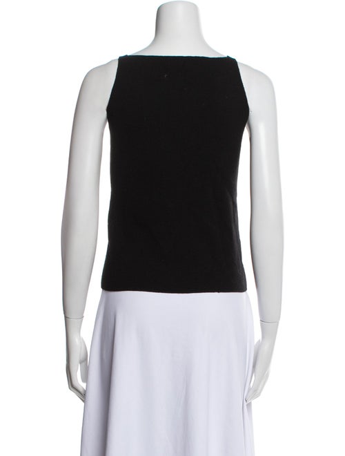 'S Max Mara Virgin Wool Square Neckline Top