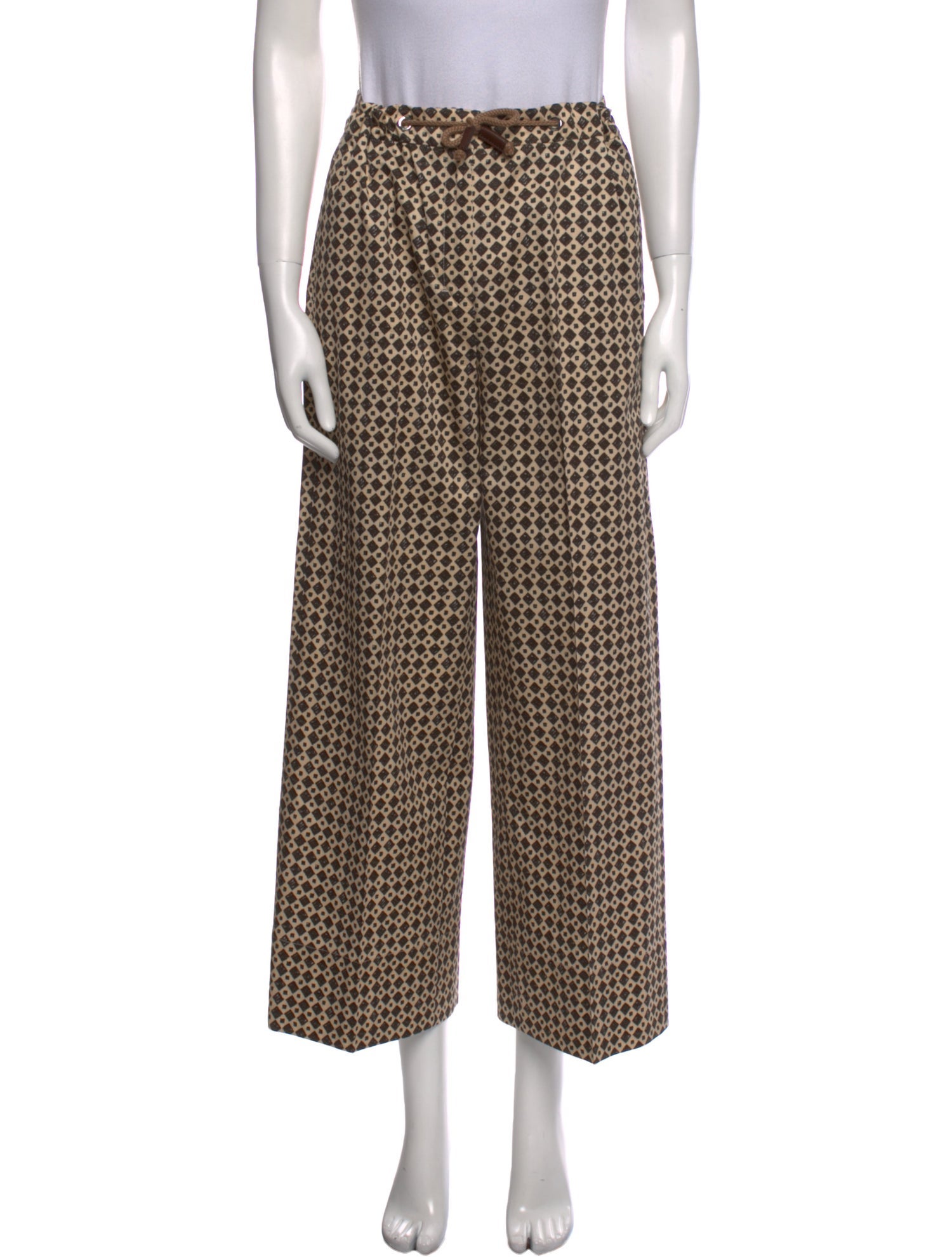 'S Max Mara Printed Wide Leg Pants