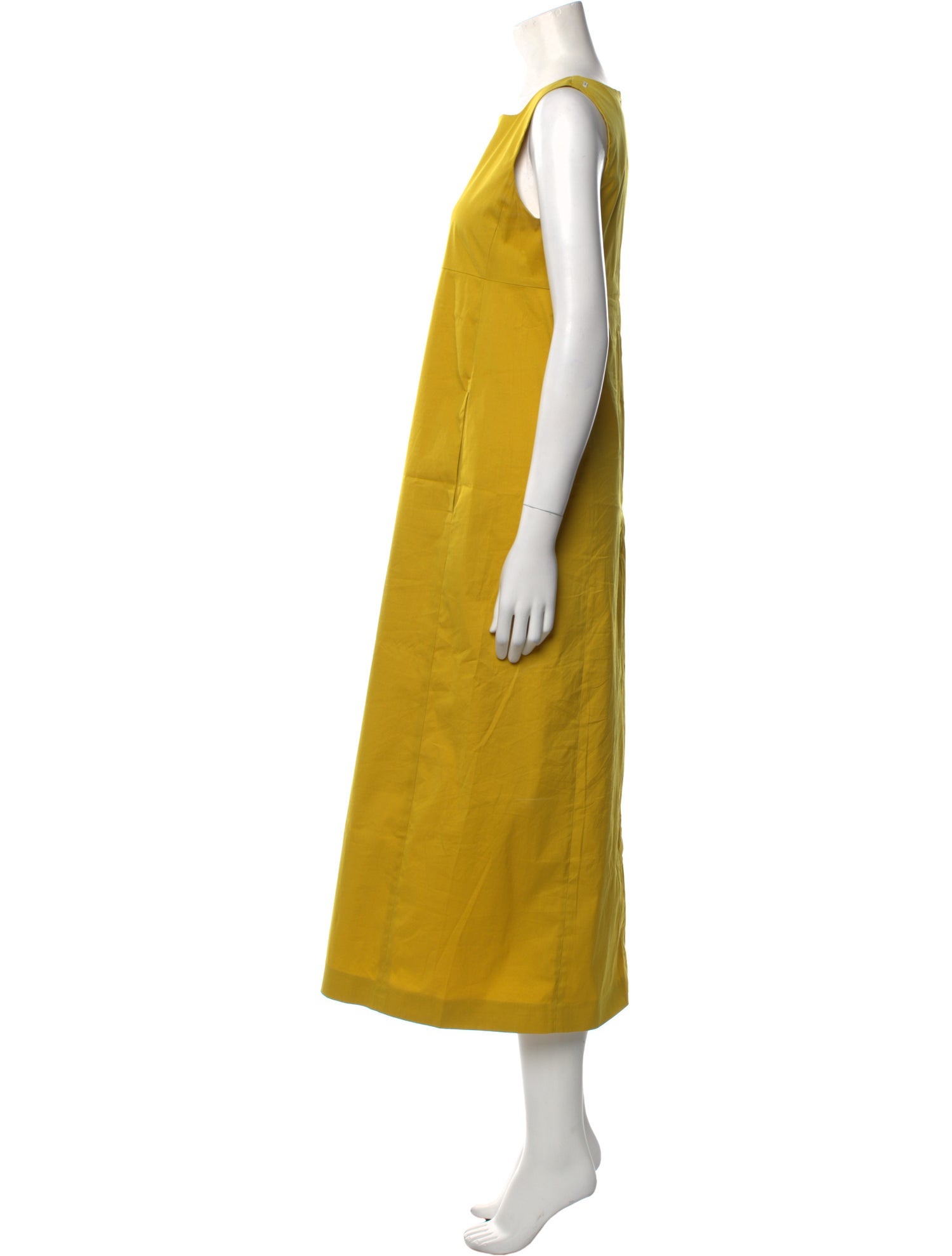 'S Max Mara Square Neckline Long Dress