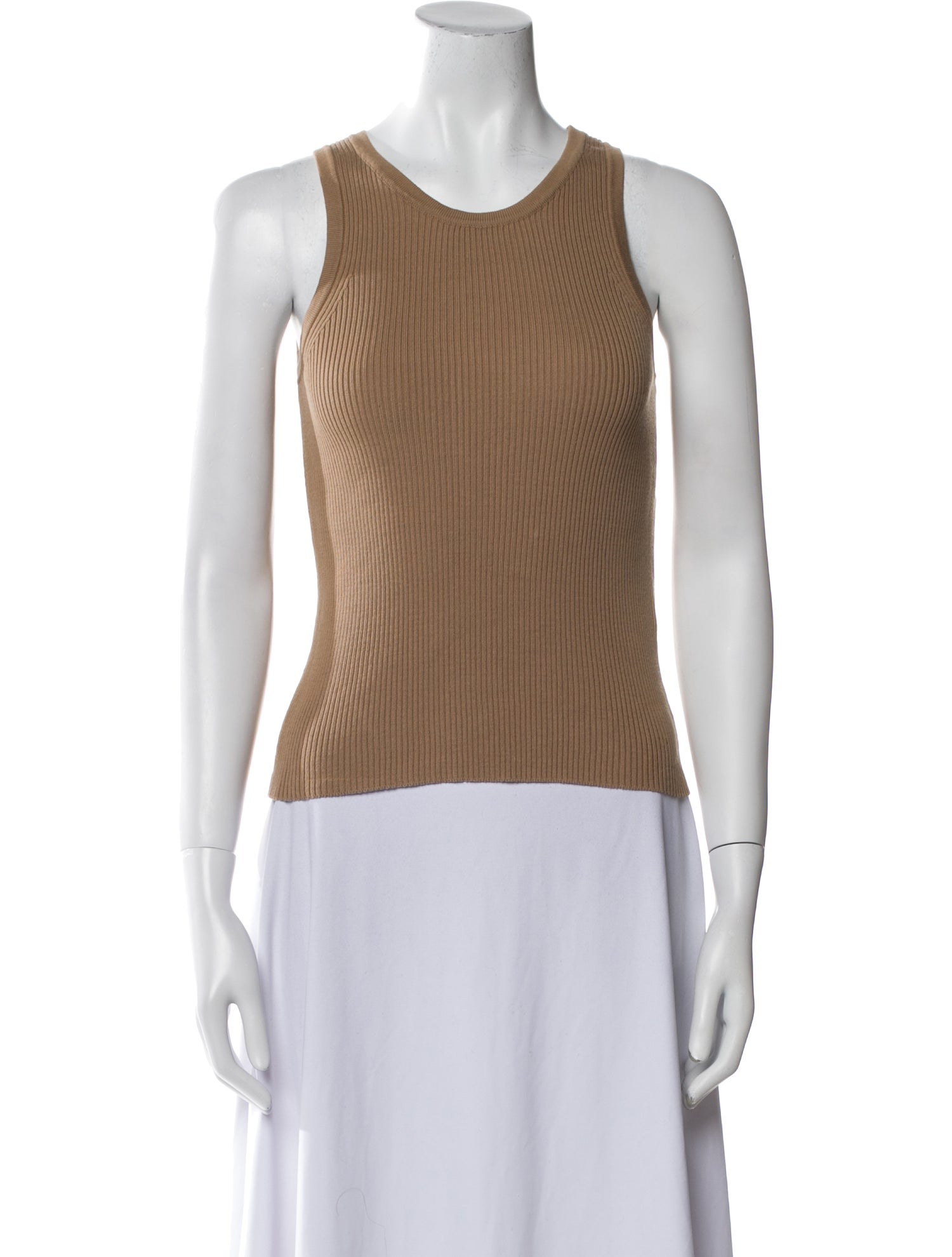 'S Max Mara Scoop Neck Sleeveless Top