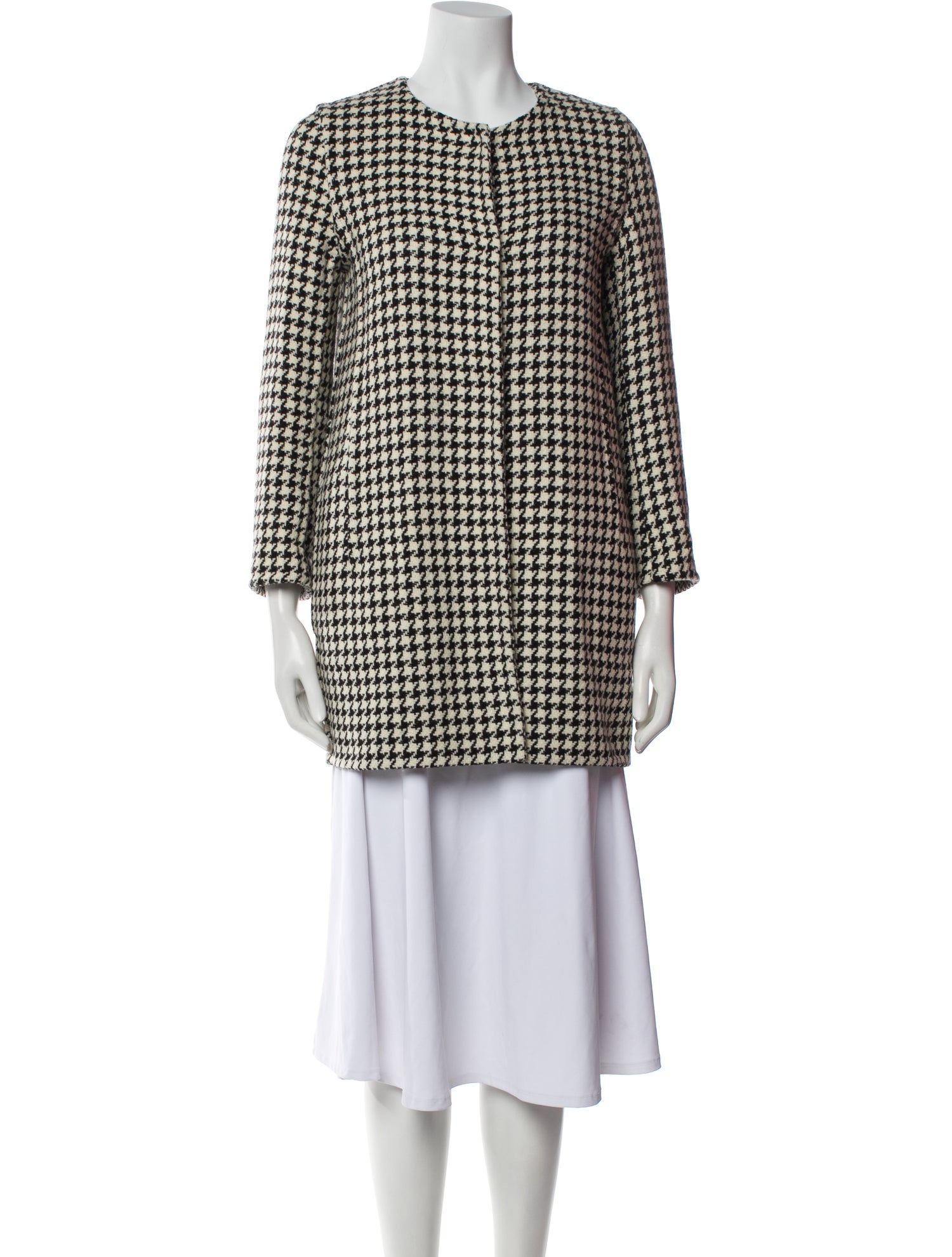 'S Max Mara Houndstooth Print Coat