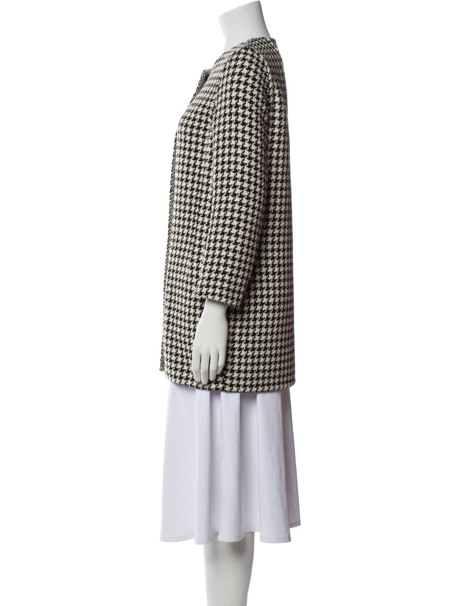 'S Max Mara Houndstooth Print Coat