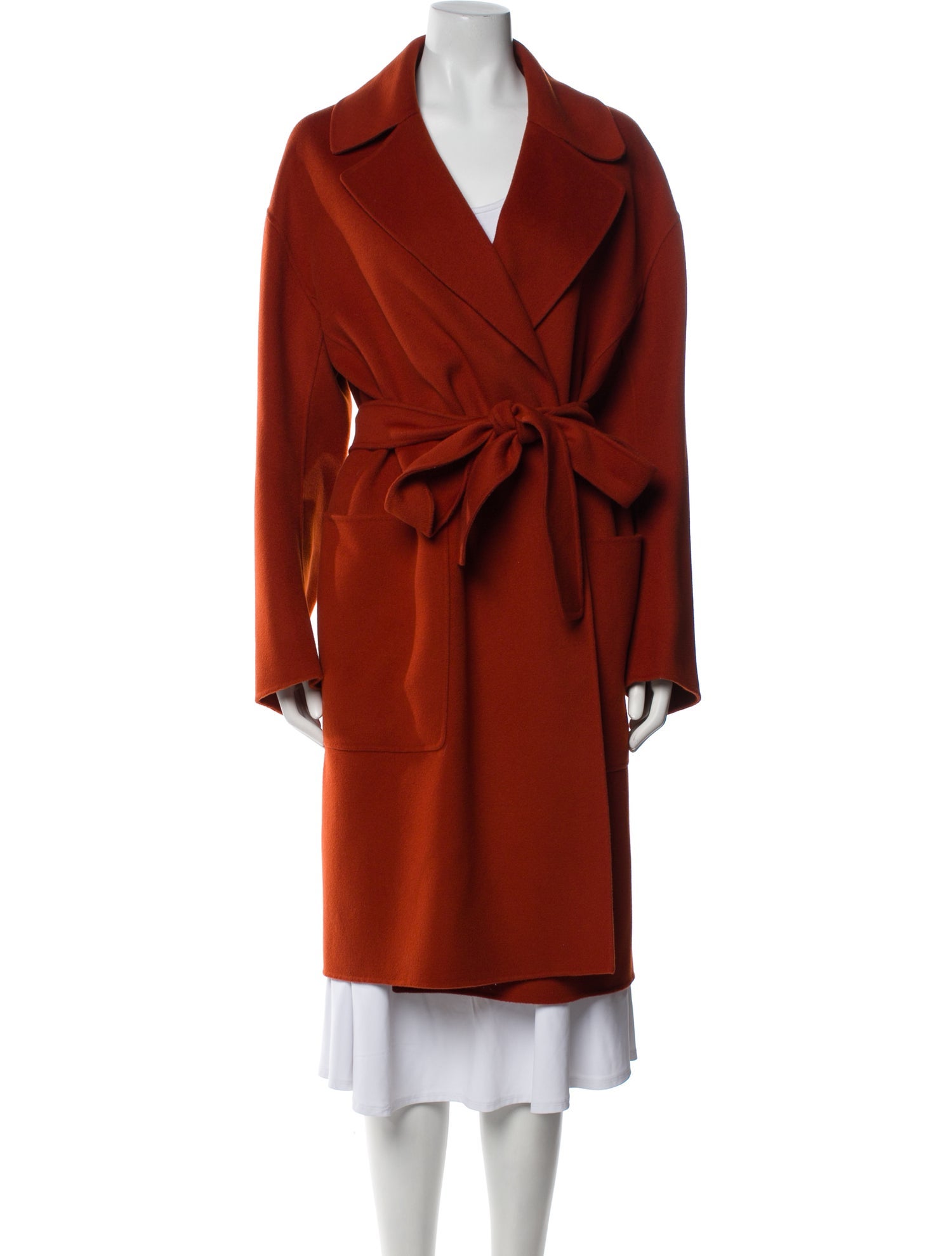 'S Max Mara Virgin Wool Trench Coat