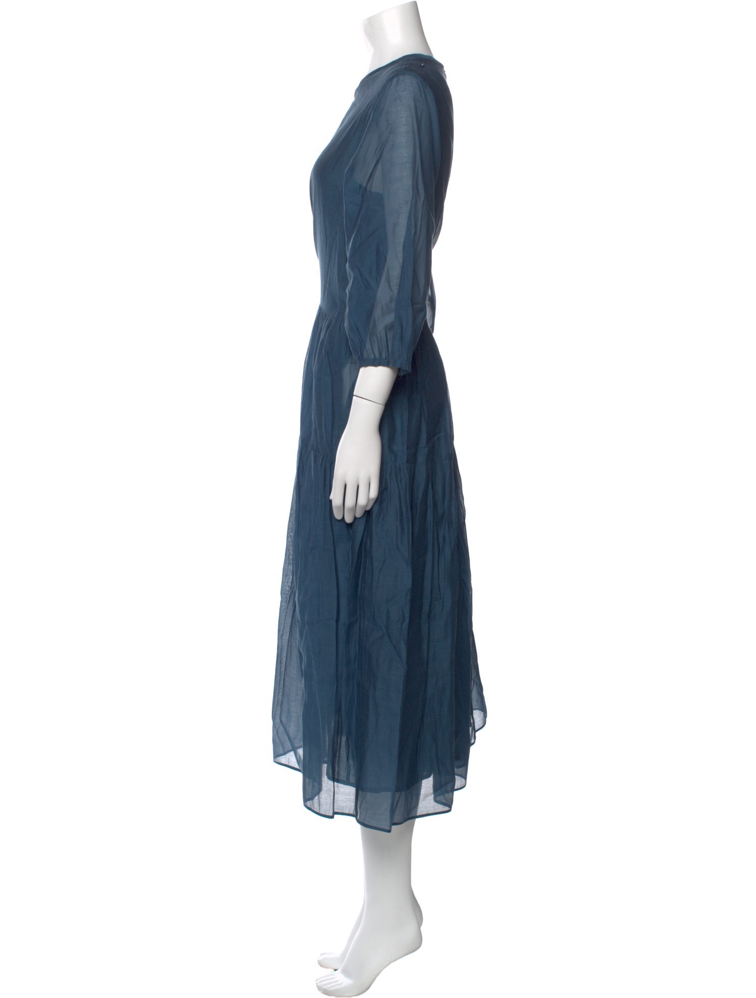 'S Max Mara Crew Neck Long Dress