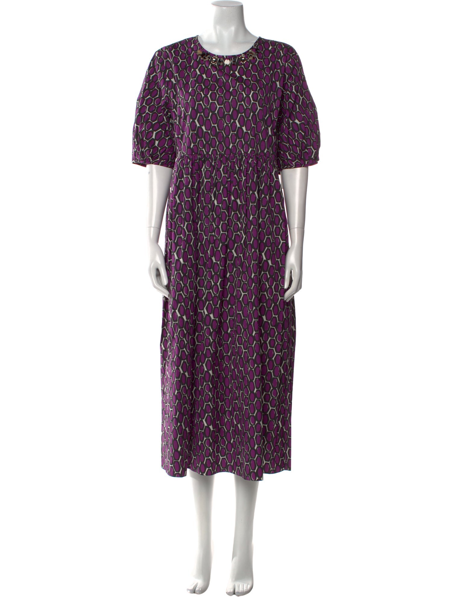 'S Max Mara Printed Long Dress