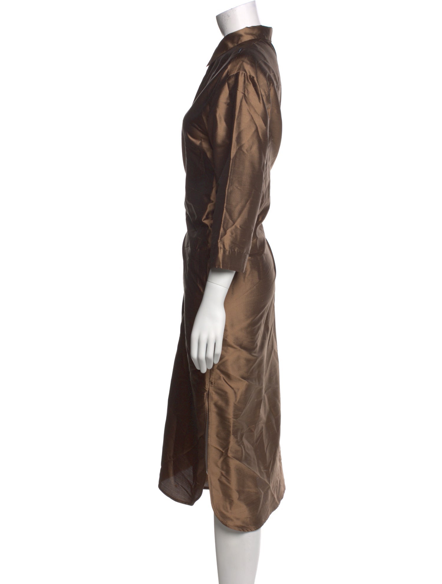 'S Max Mara Silk Midi Length Dress