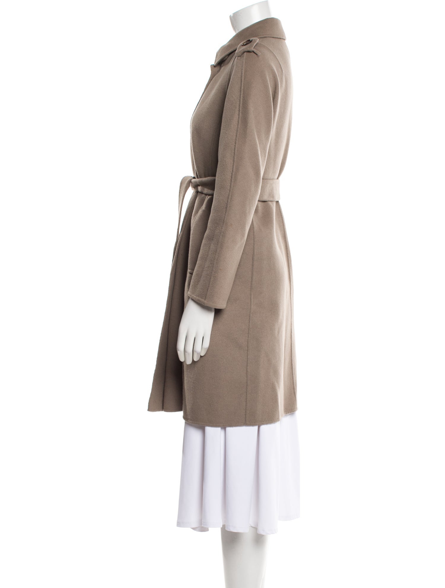 'S Max Mara Virgin Wool Trench Coat