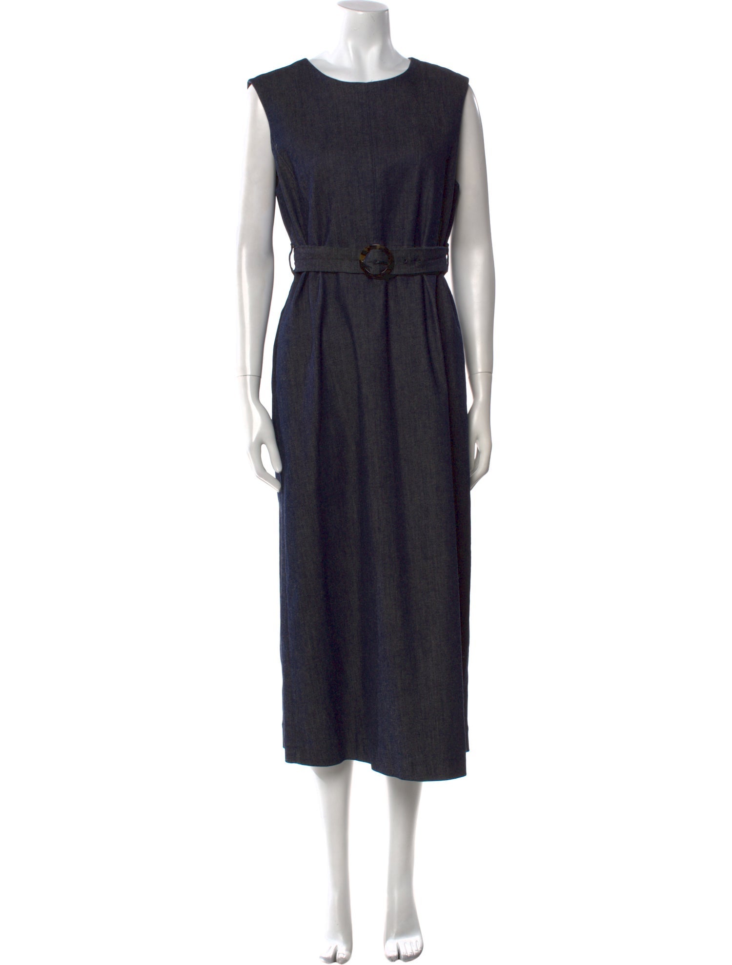 'S Max Mara Crew Neck Long Dress