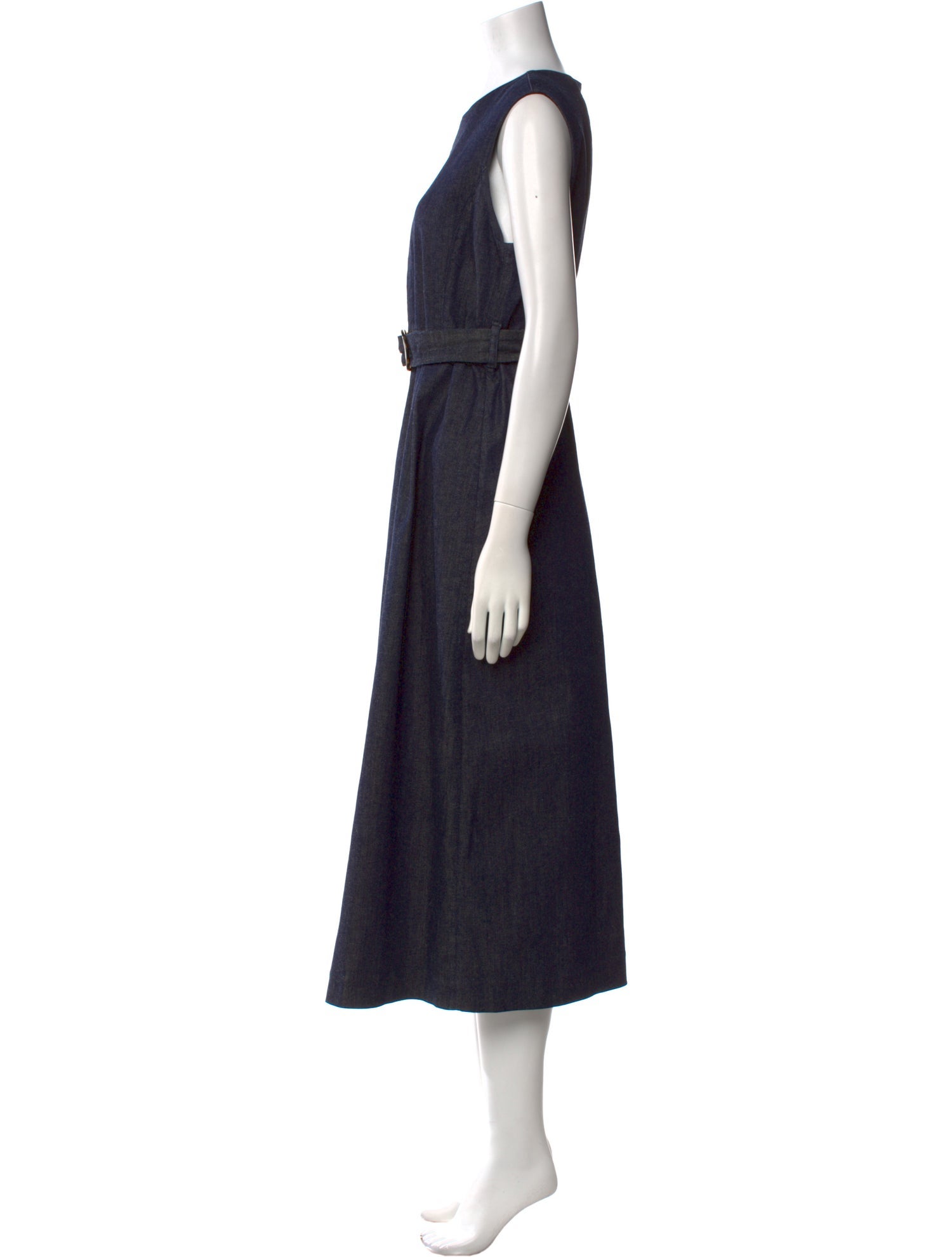 'S Max Mara Crew Neck Long Dress