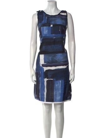 'S Max Mara Printed Knee-Length Dress