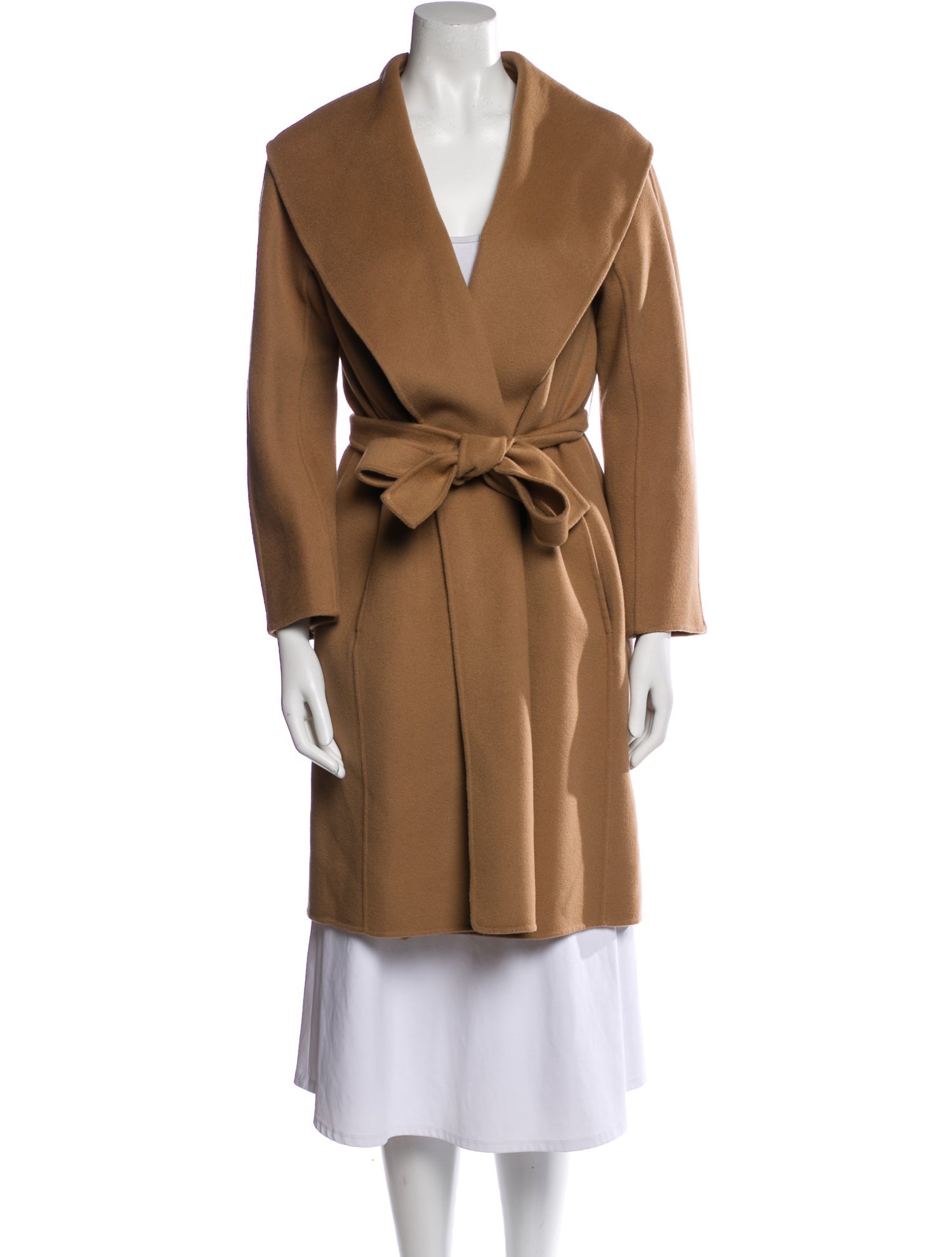 'S Max Mara Virgin Wool Trench Coat