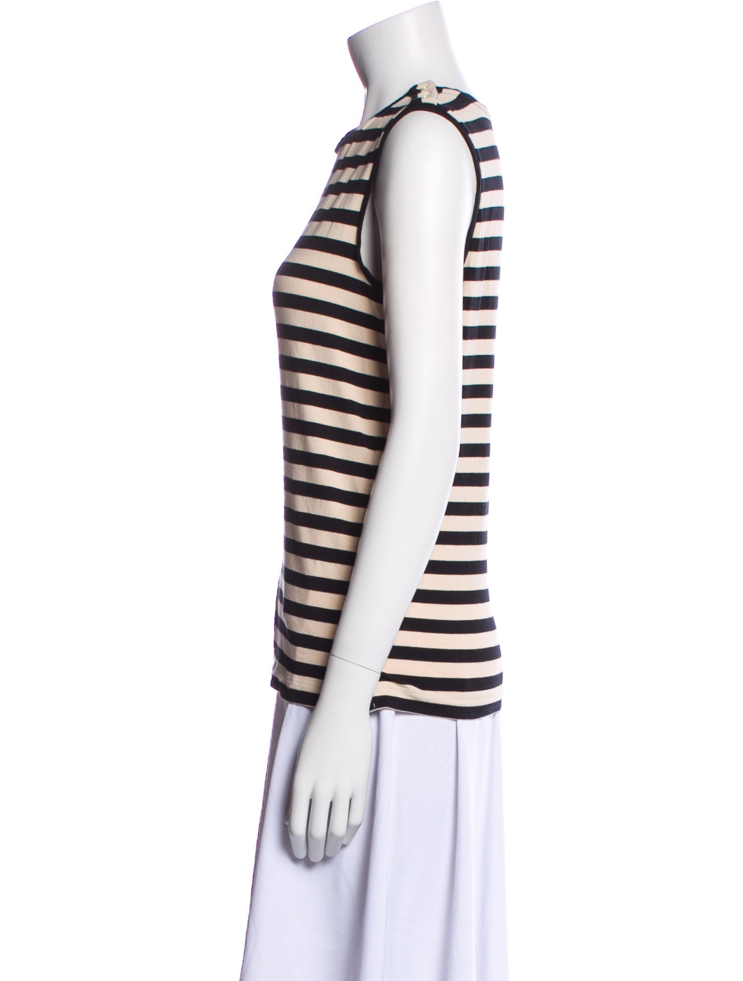 'S Max Mara Striped Crew Neck Top