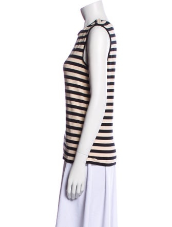 'S Max Mara Striped Crew Neck Top
