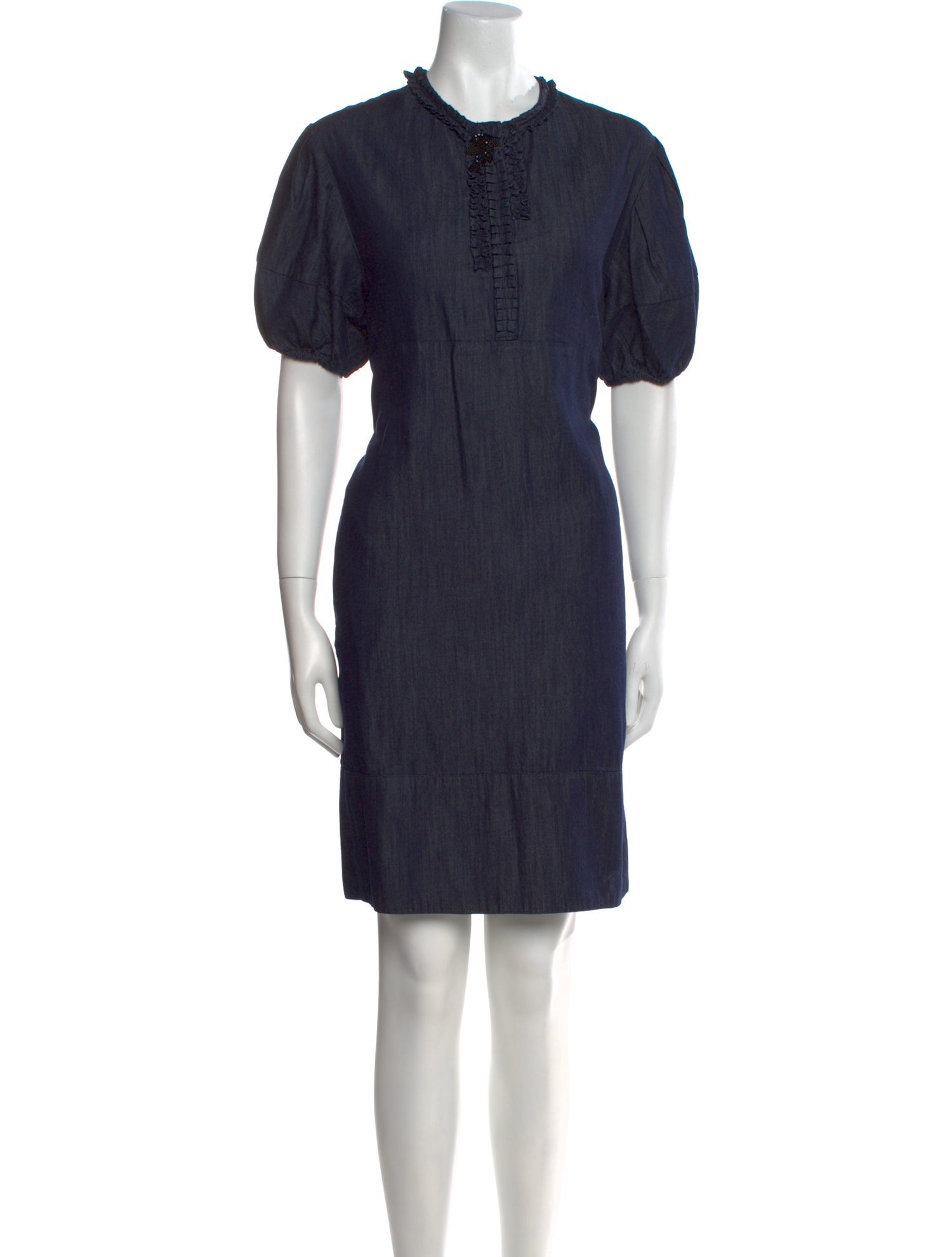 'S Max Mara Crew Neck Knee-Length Dress